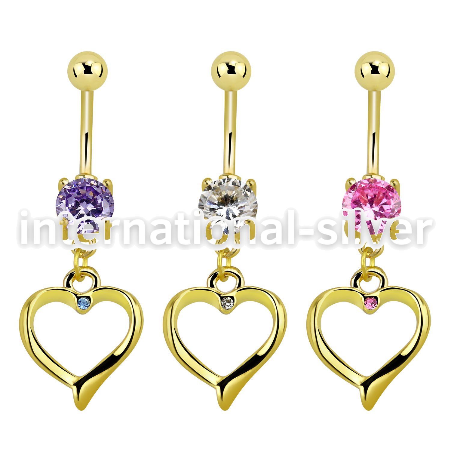 mcdz333 belly rings anodized surgical steel 316l belly button