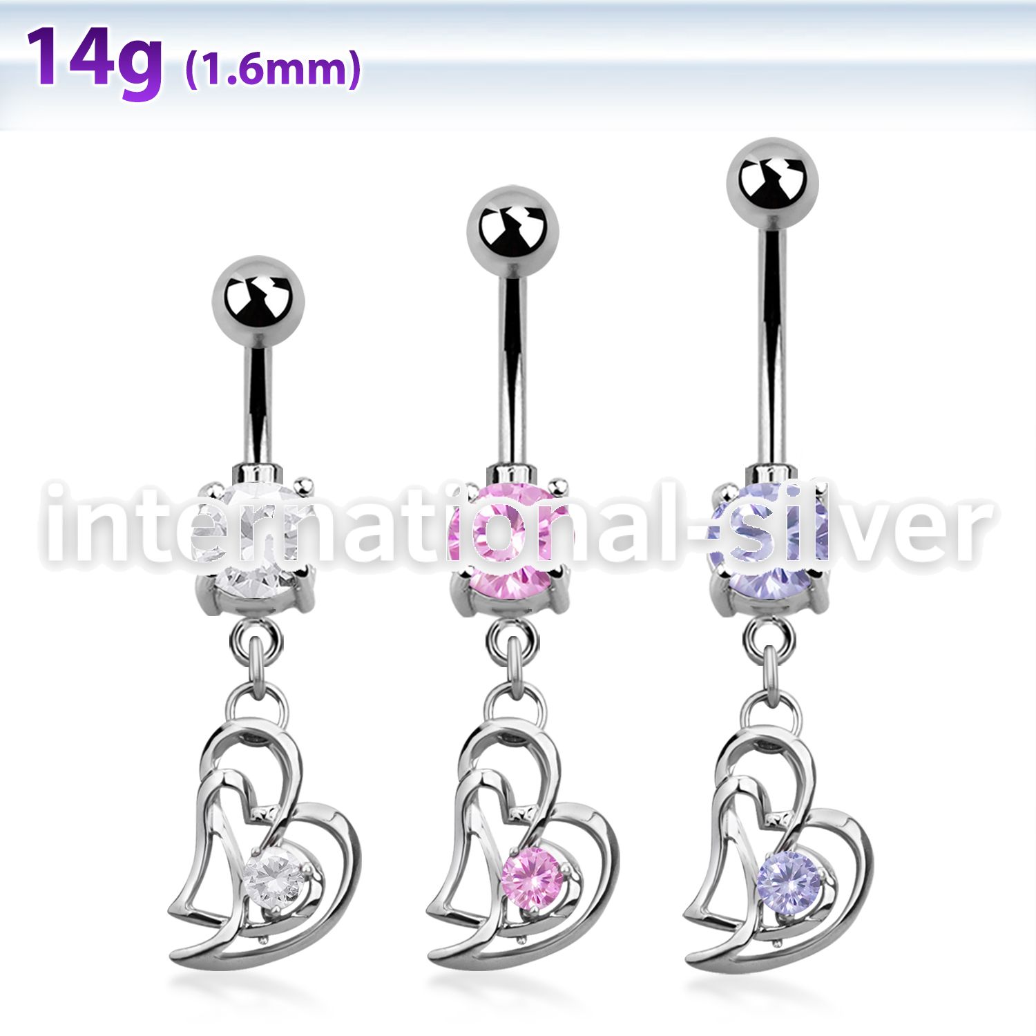 mcdz373 belly rings surgical steel 316l belly button