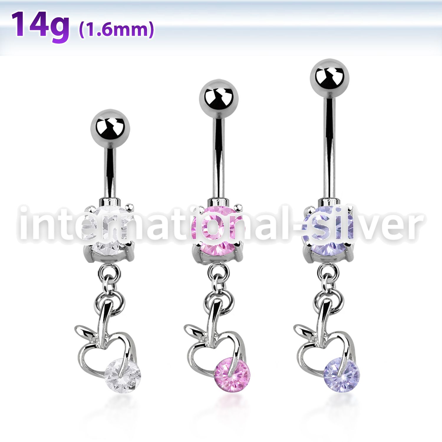 mcdz374 belly rings surgical steel 316l belly button