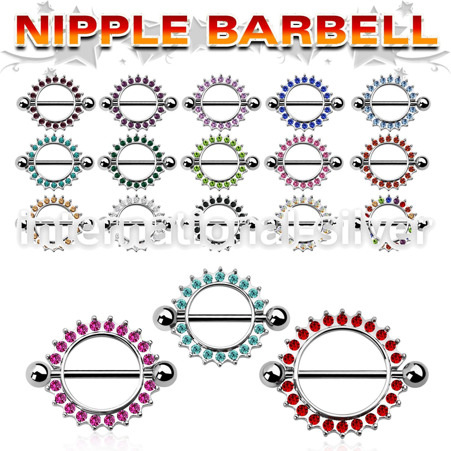 mcnpc3 straight barbells surgical steel 316l nipple