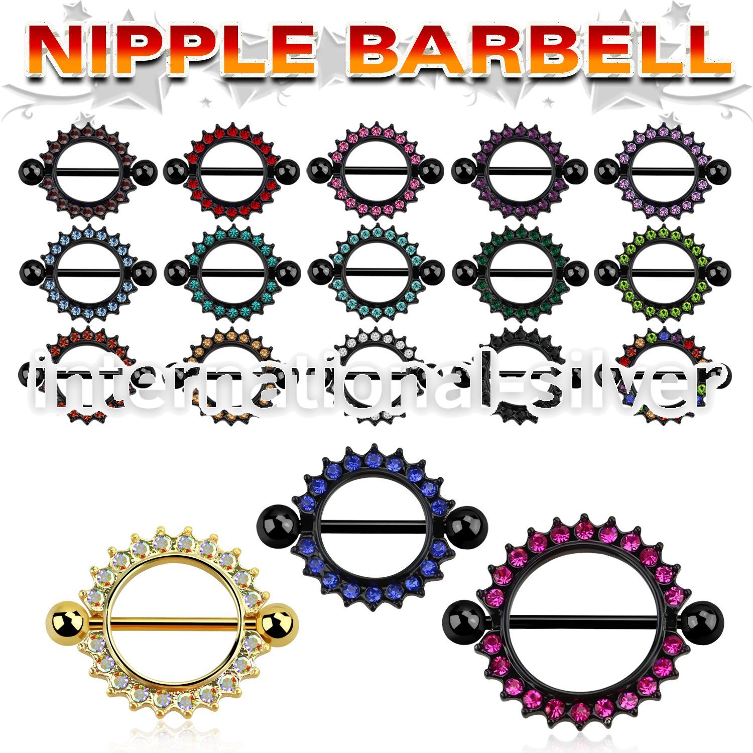 mctnpc3 straight barbells anodized surgical steel 316l nipple
