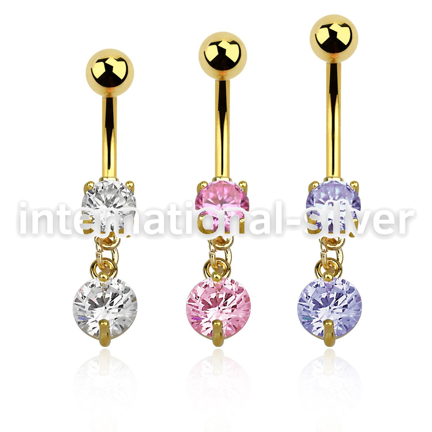 mdgz519 belly rings anodized surgical steel 316l belly button