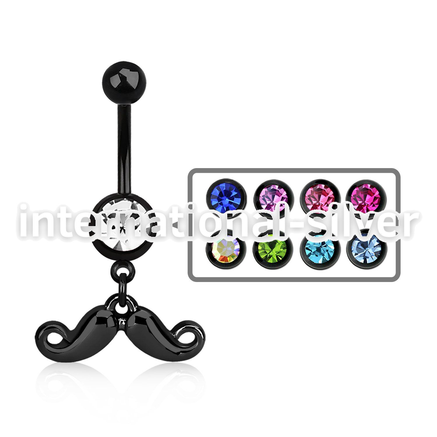mdk518 belly rings anodized surgical steel 316l belly button