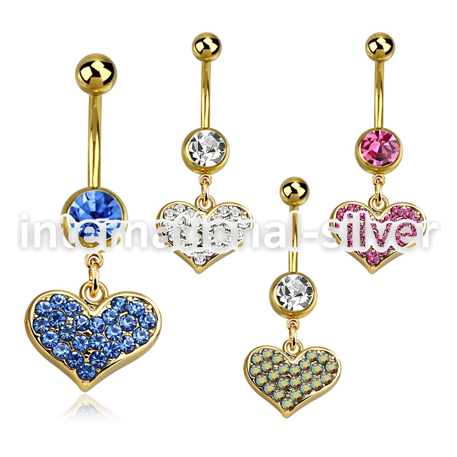 mdk705 belly rings anodized surgical steel 316l belly button