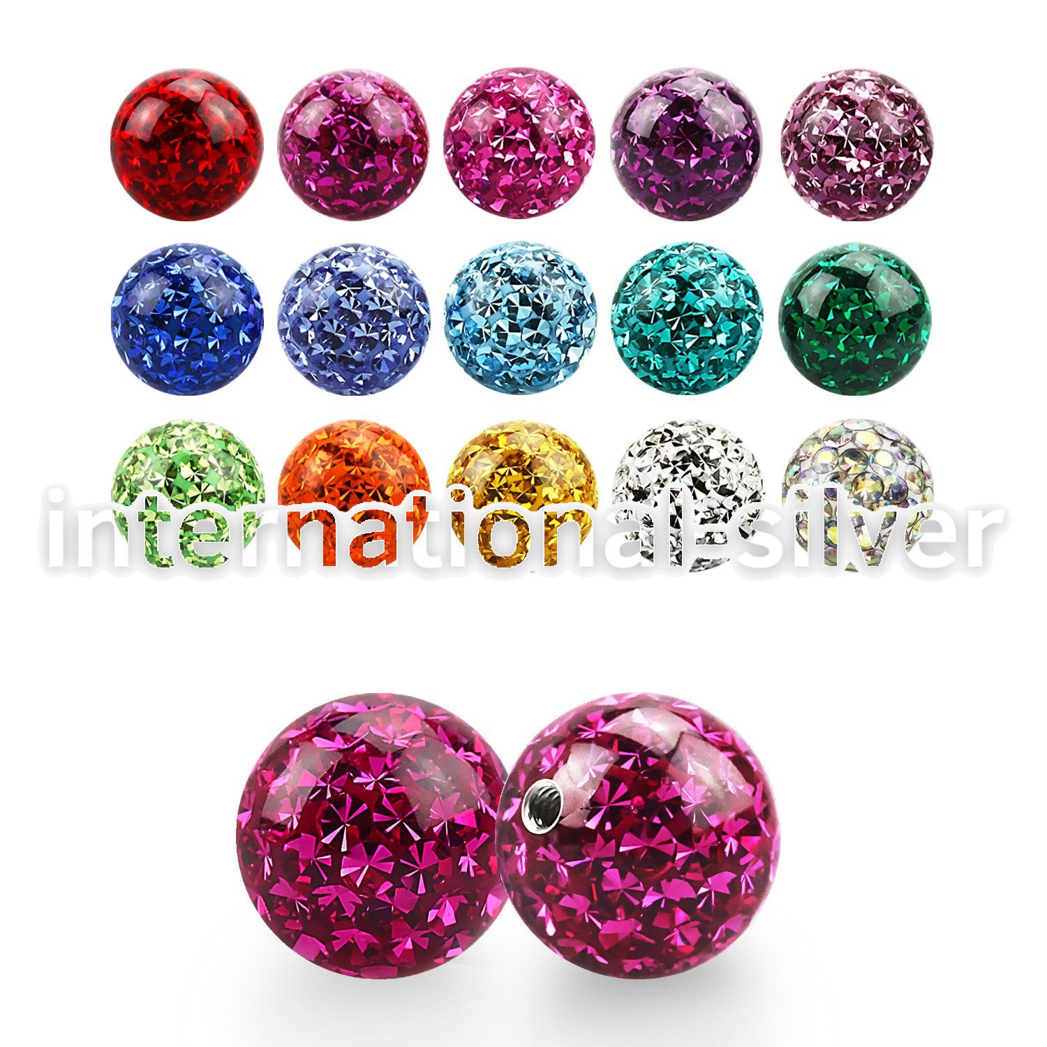 mfr10 loose body jewelry parts surgical steel 316l belly button