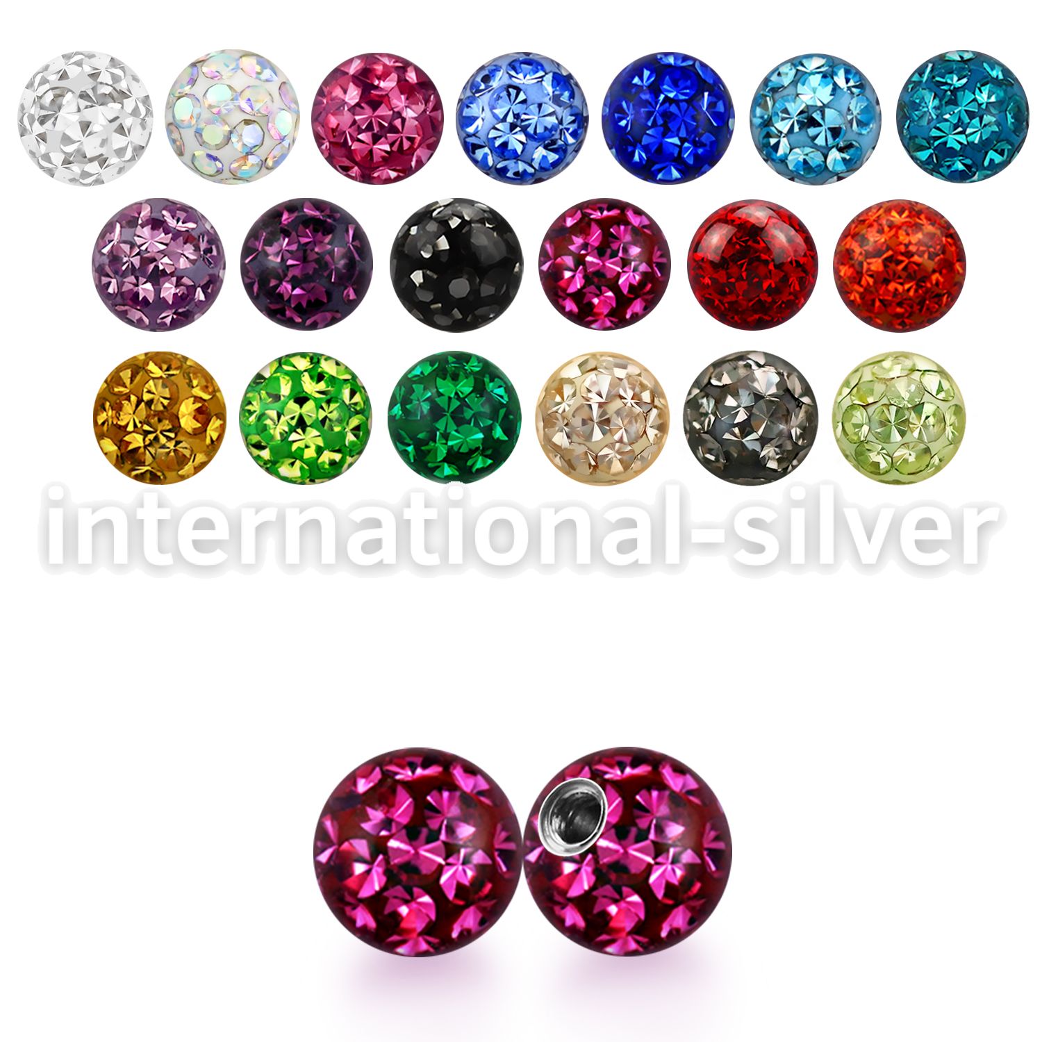 mfr4 loose body jewelry parts surgical steel 316l belly button