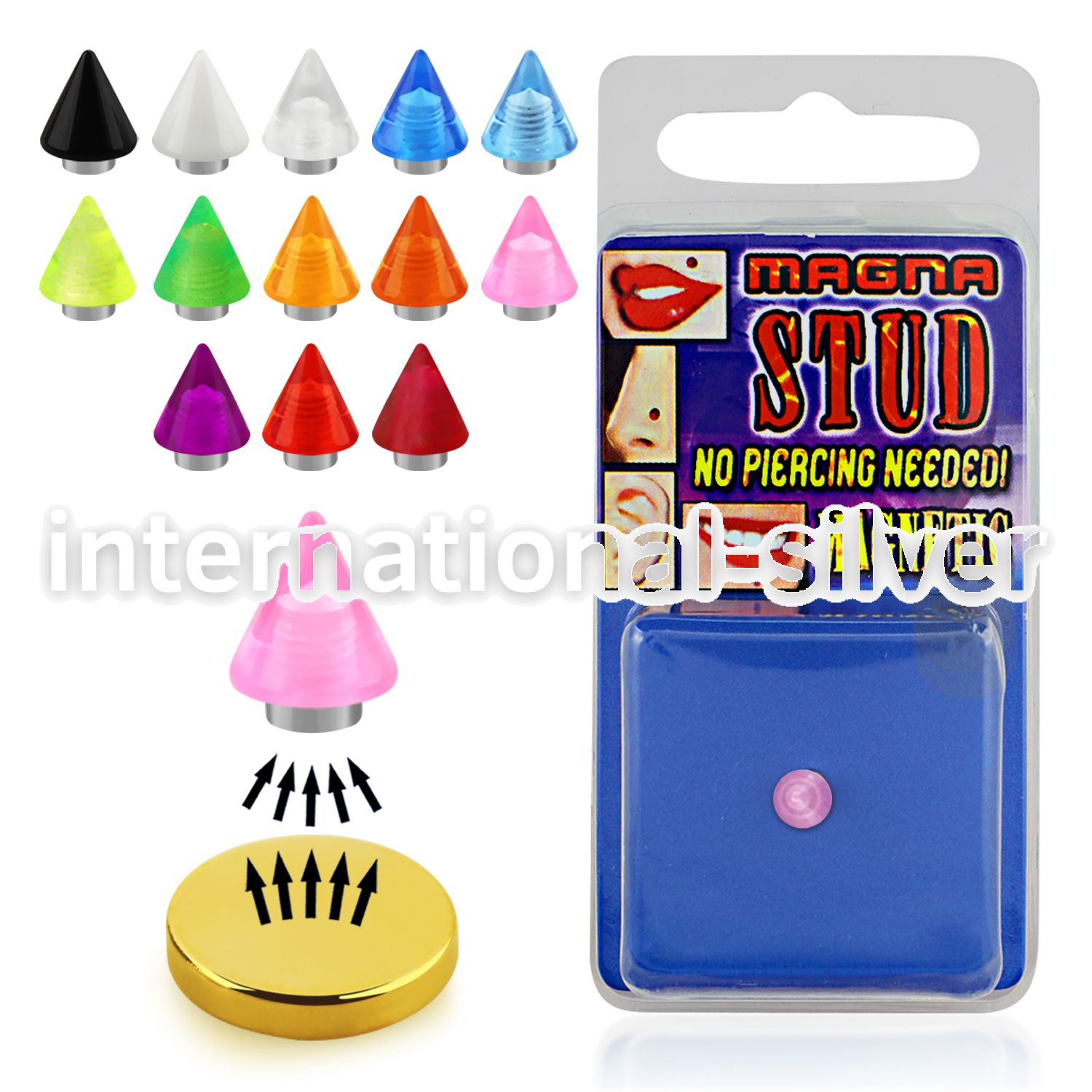 mgvcn5 fake illusion body jewelry acrylic body jewelry belly button