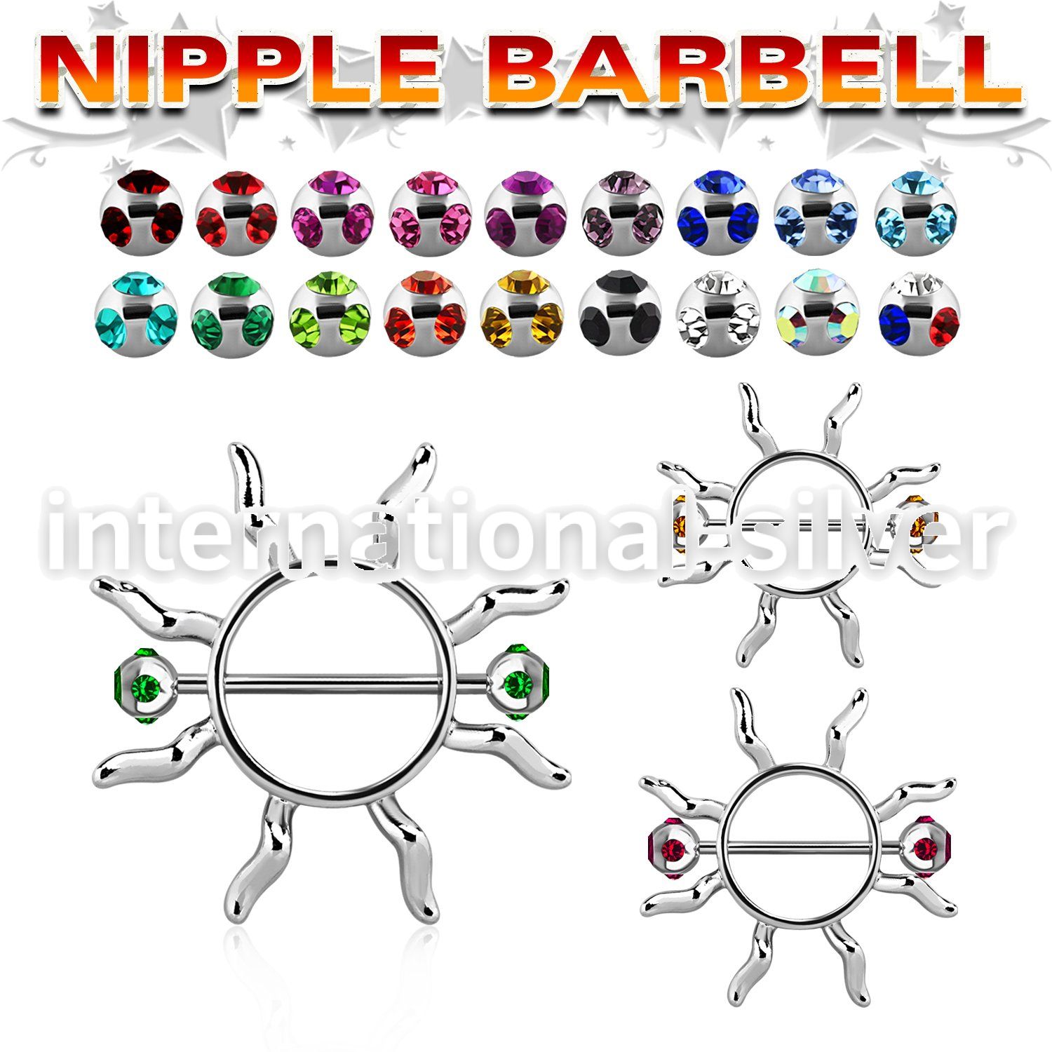 mjnp104 straight barbells surgical steel 316l nipple
