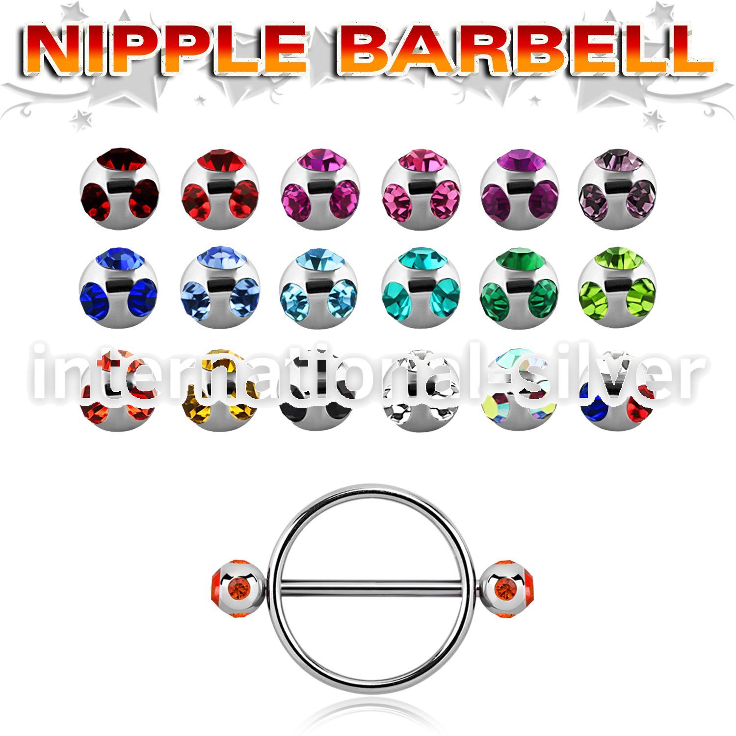 mjnpe5 straight barbells surgical steel 316l nipple