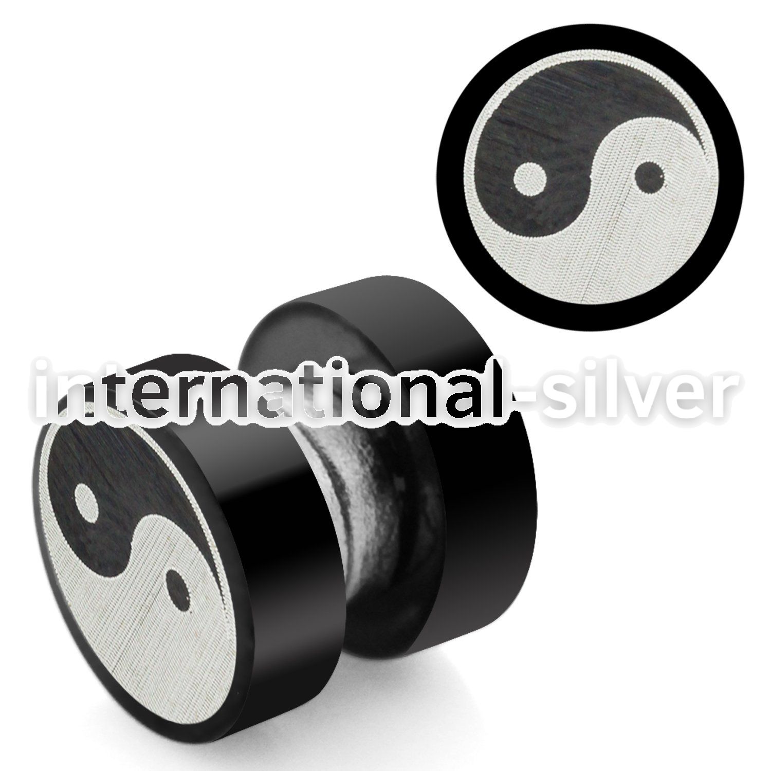 mpls6 cheaters  illusion plugs and tapers anodized surgical steel 316l ear lobe