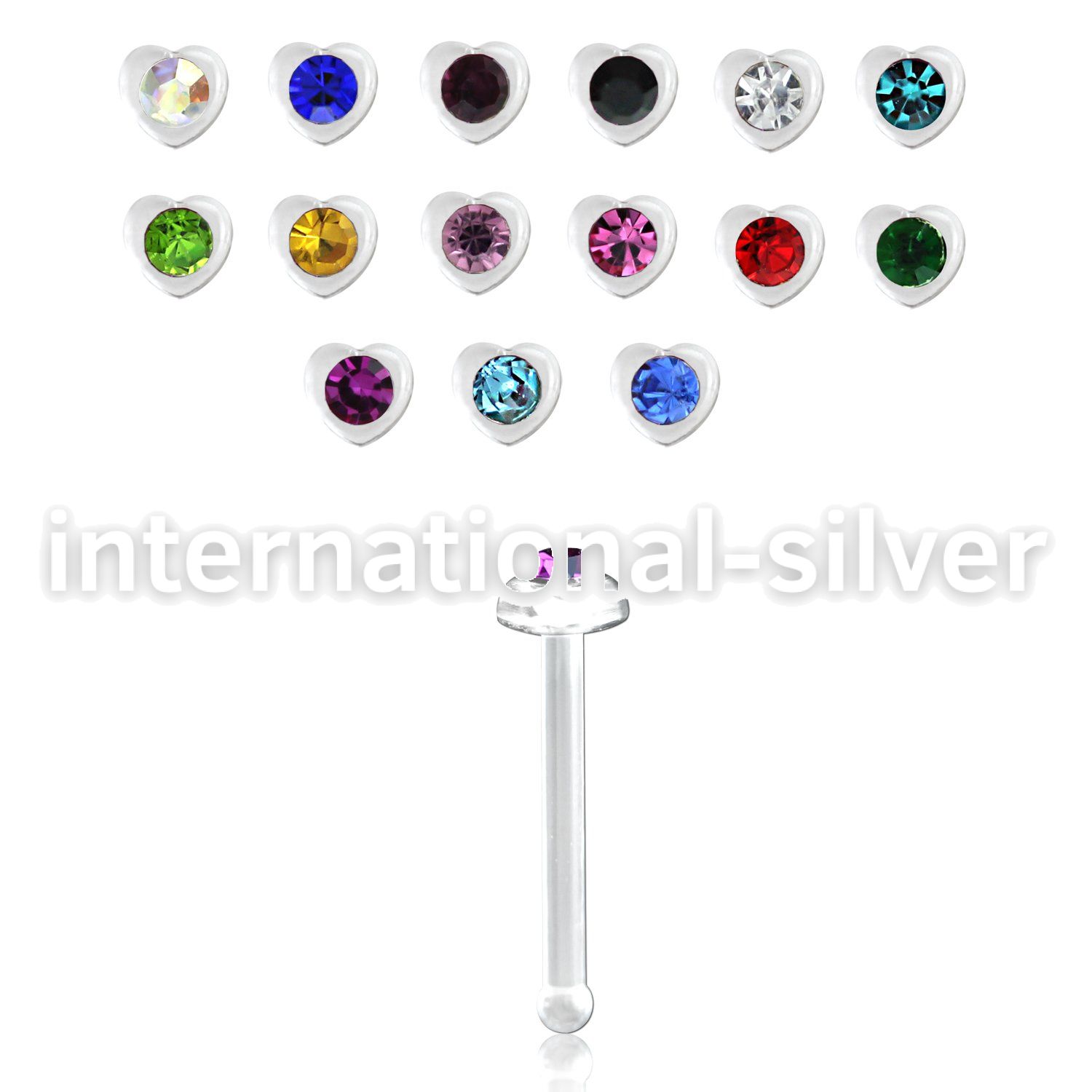 nbac5 nose bone acrylic body jewelry nose