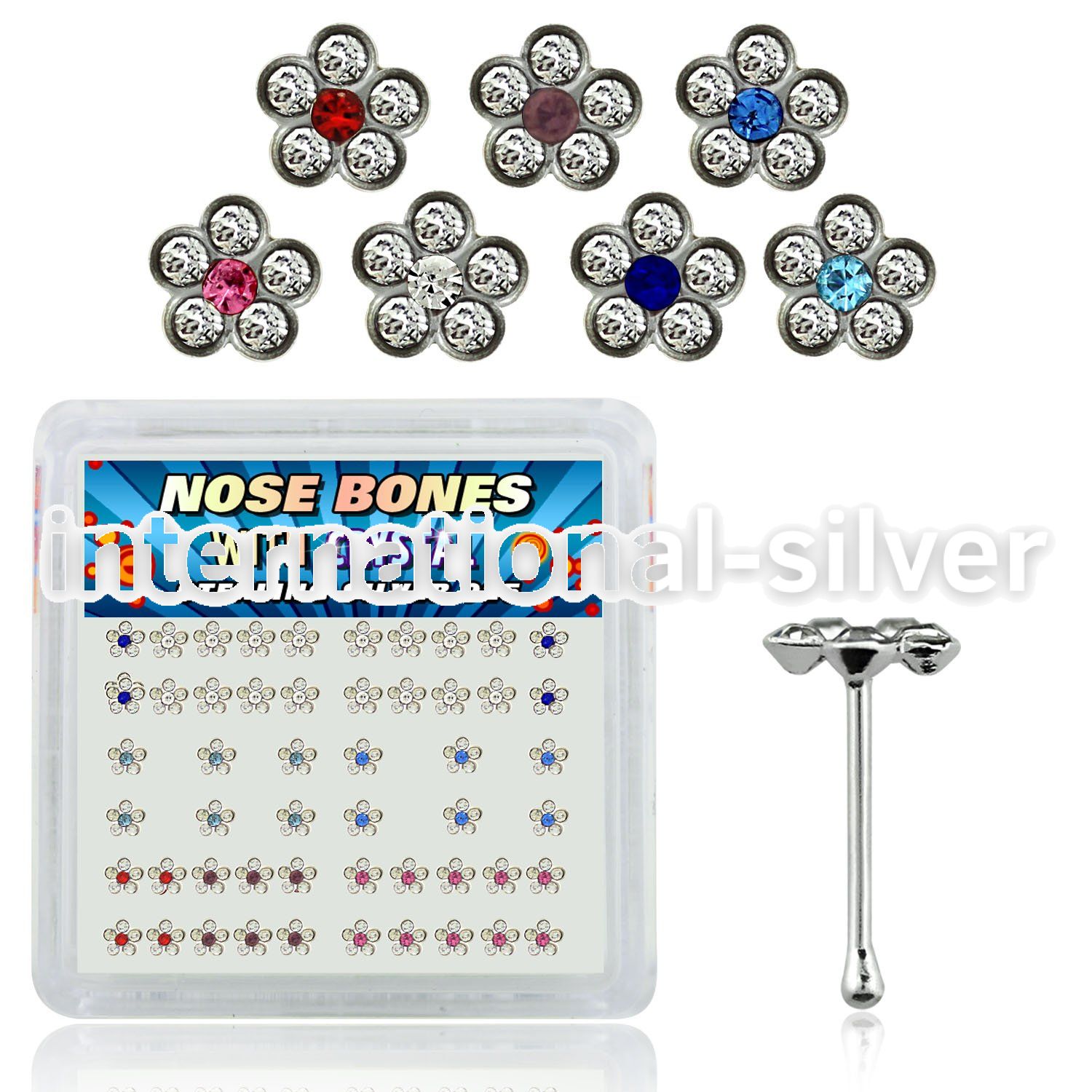 nbflbxs2 nose bone silver 925 nose