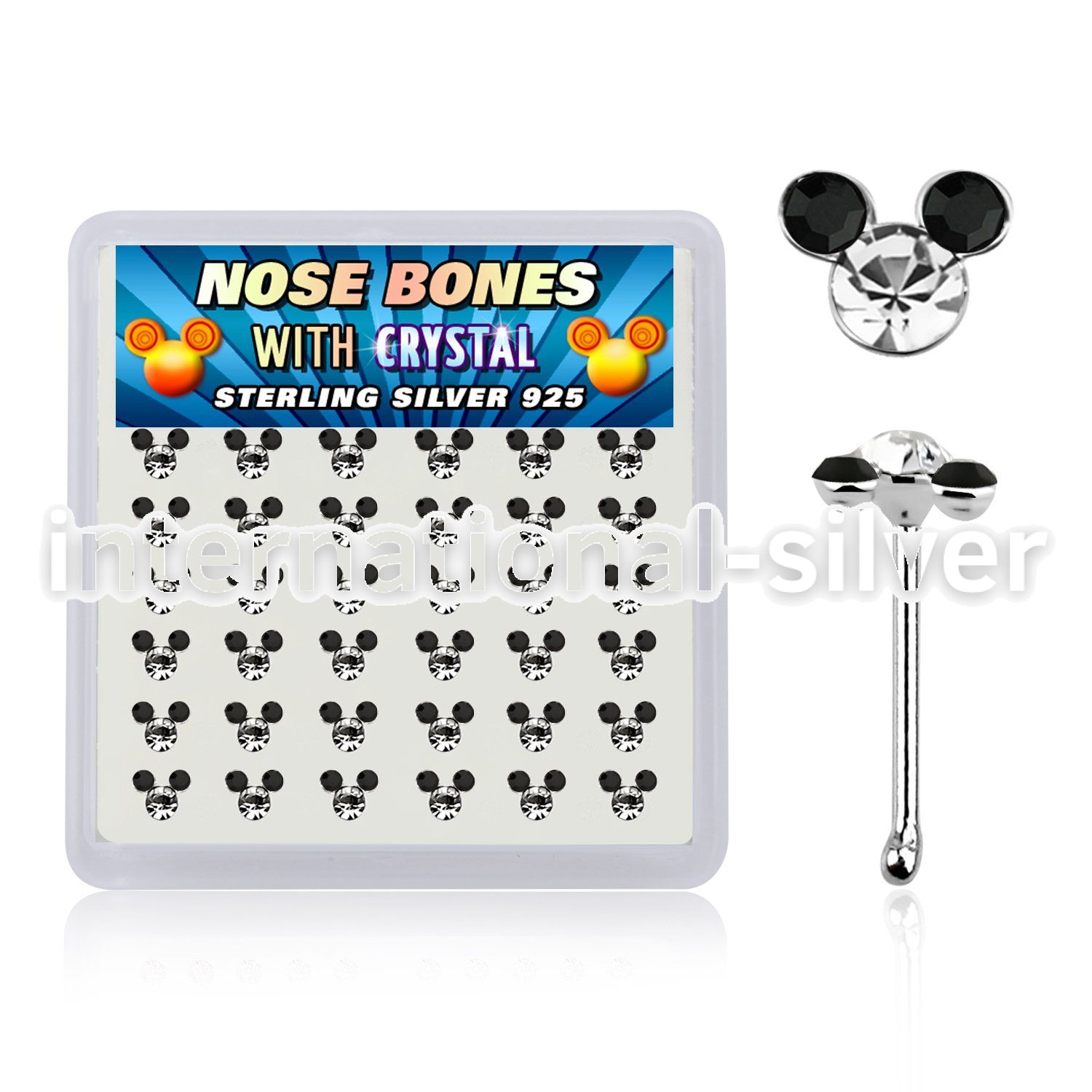 nbmos36b nose bone silver 925 