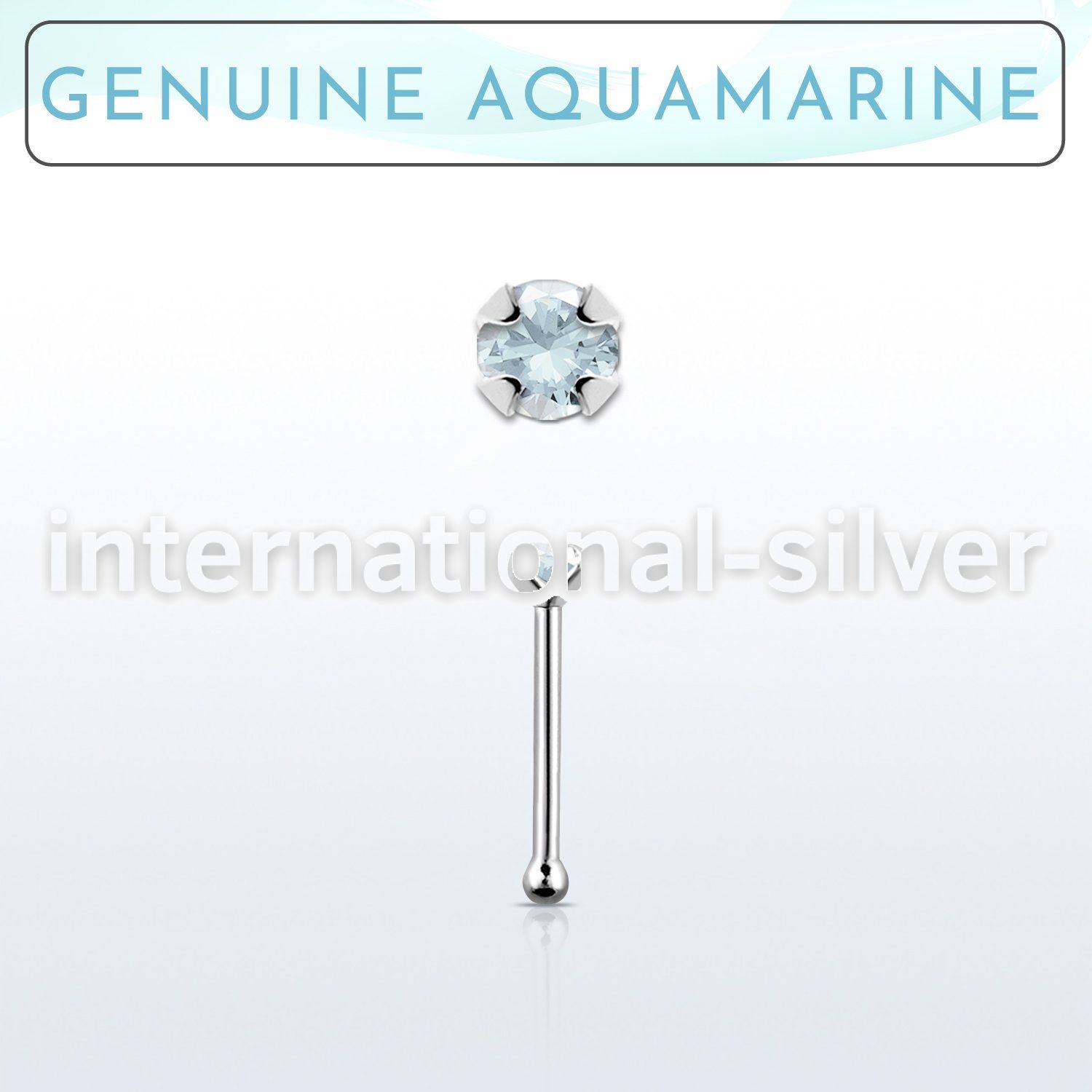 nbpge8 nose bone silver 925 nose