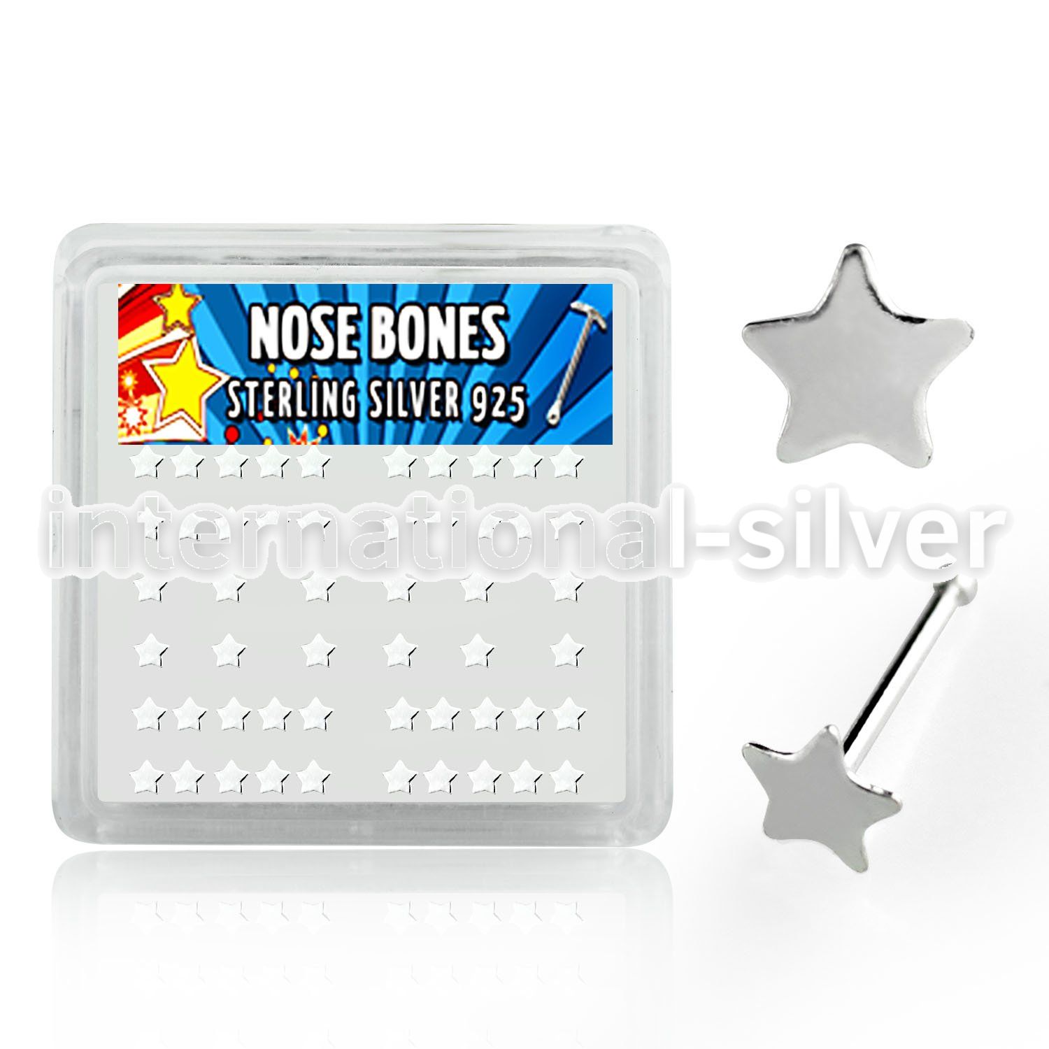 nbsarbx nose bone silver 925 nose