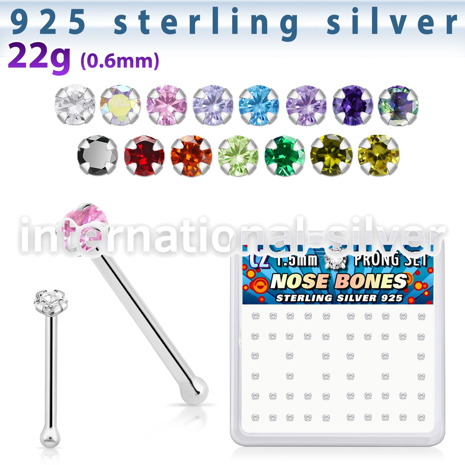 nbzbxc nose bone silver 925 nose