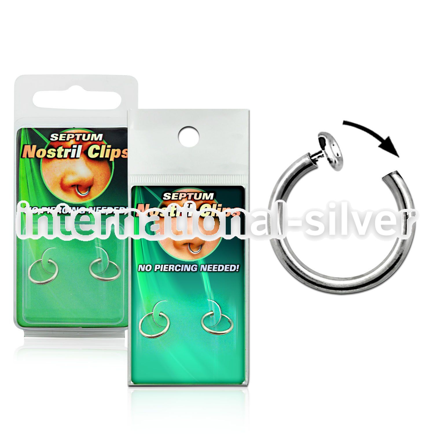 nocirx fake illusion hoops others belly button