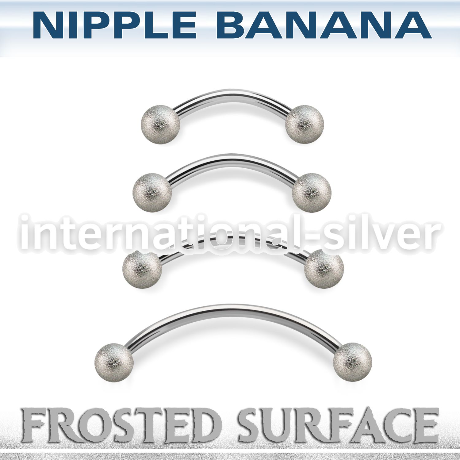 npbnfo5 surgical steel curved barbell 5mm