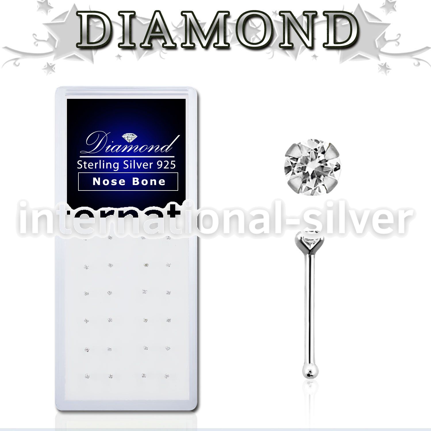 npdb nose bone silver 925 nose