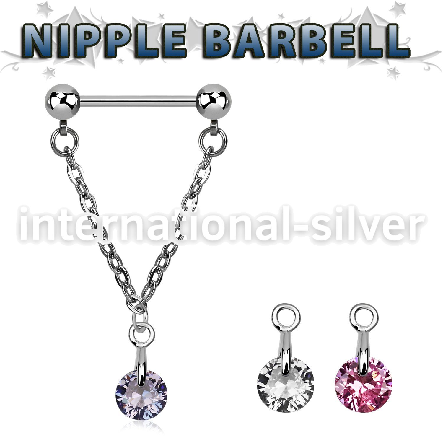 npdl1 straight barbells surgical steel 316l nipple