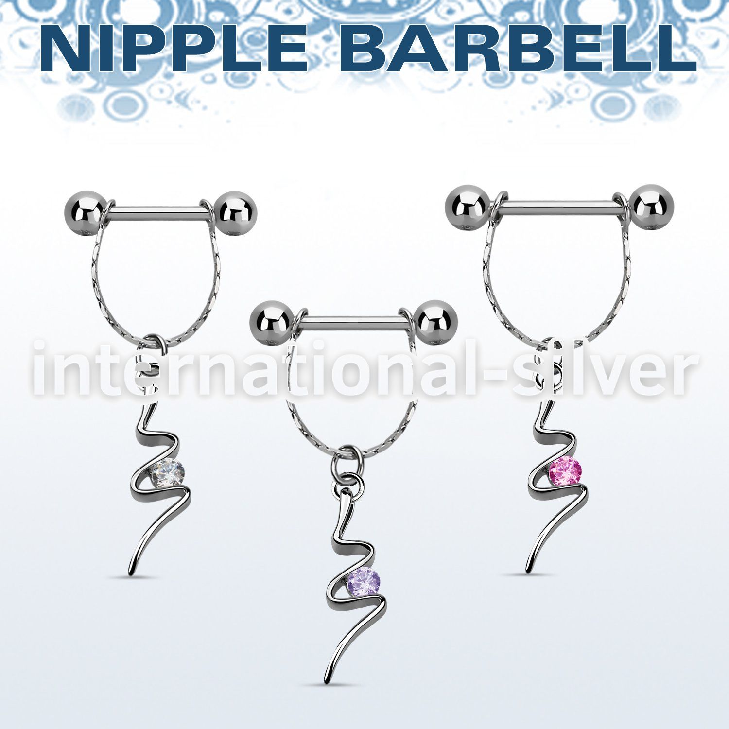 npdl20 straight barbells surgical steel 316l nipple