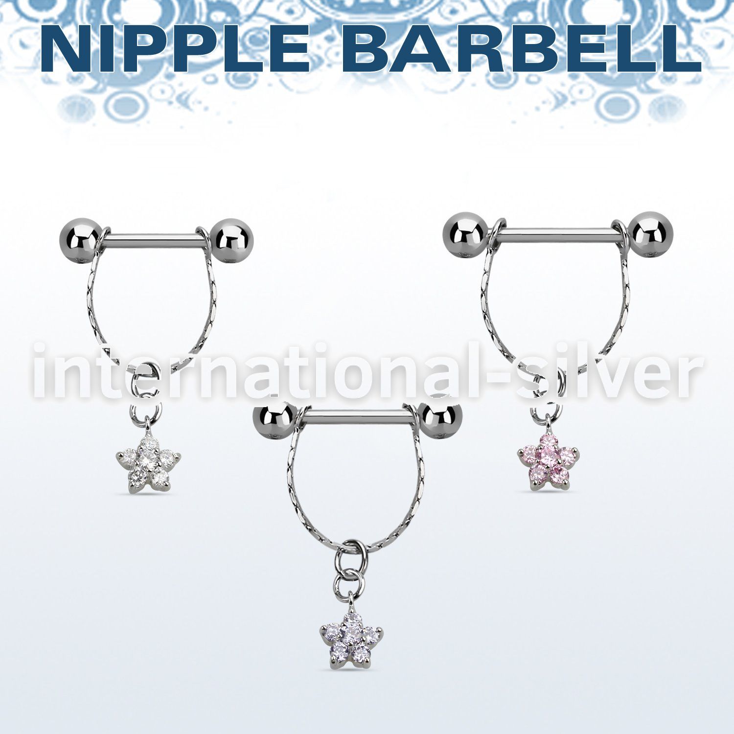 npdl22 straight barbells surgical steel 316l nipple