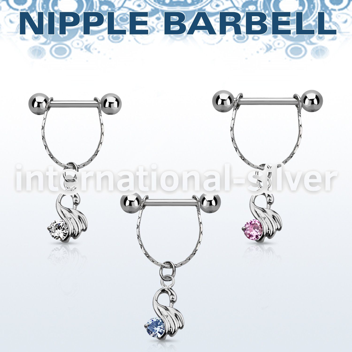 npdl24 straight barbells surgical steel 316l nipple