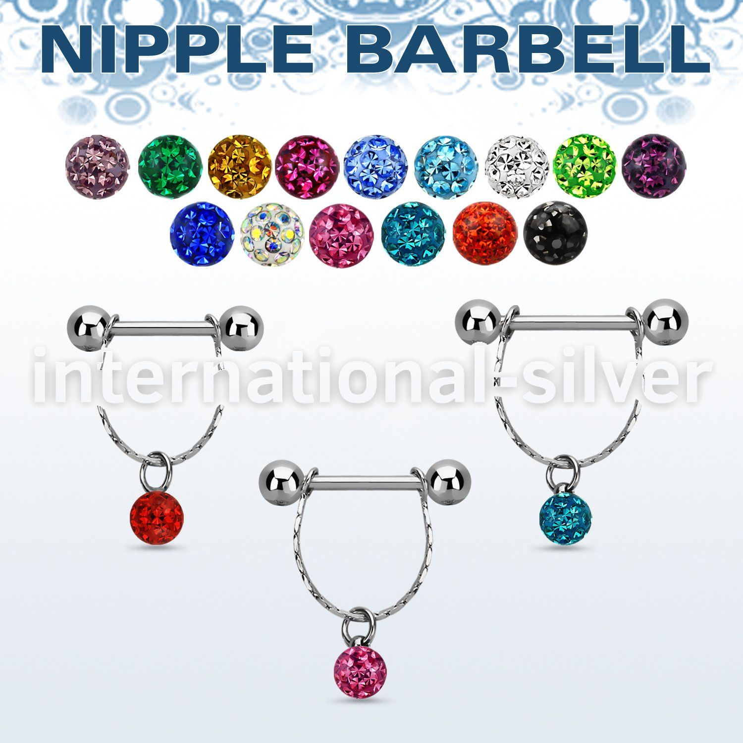 npdl30 straight barbells surgical steel 316l nipple