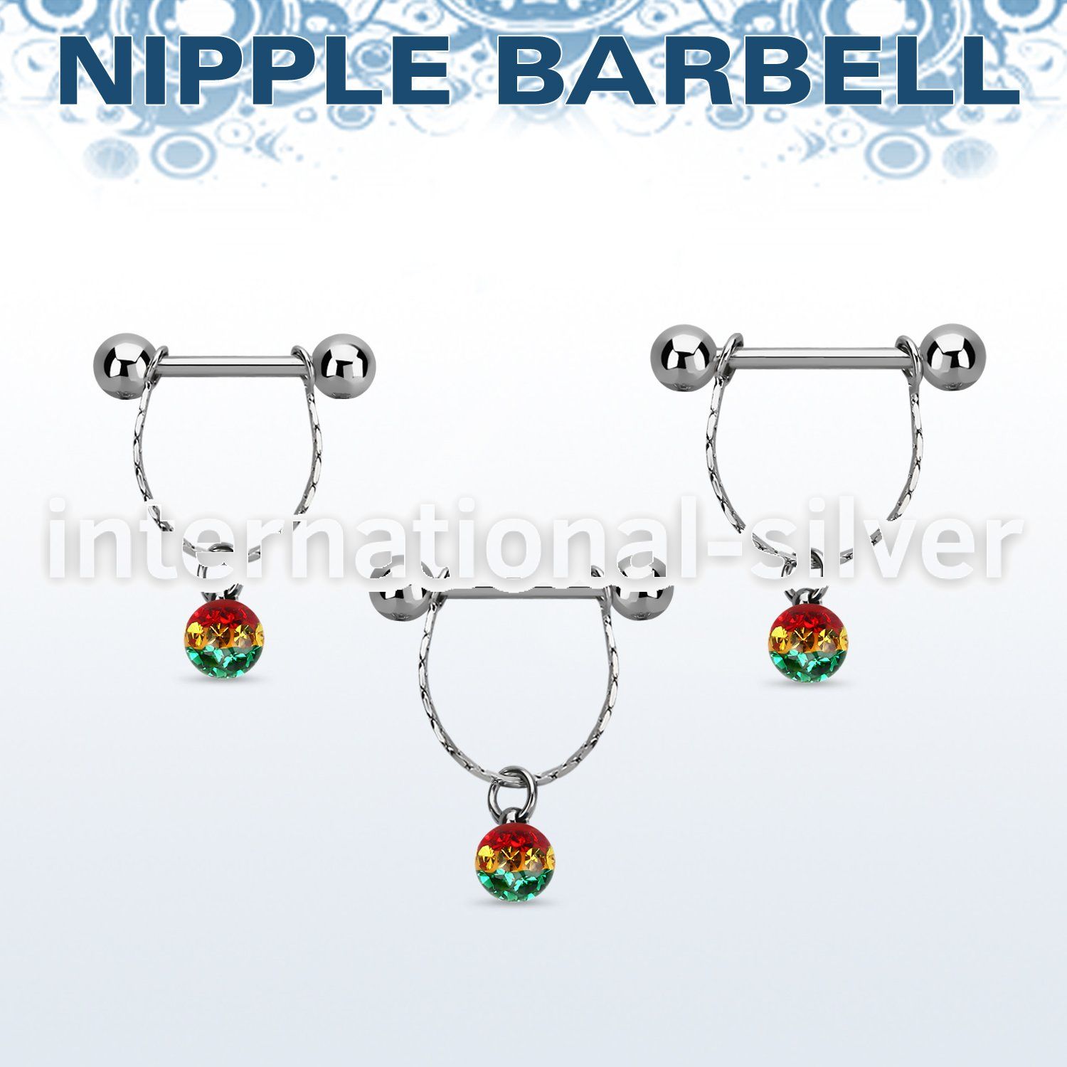 npdl31 straight barbells surgical steel 316l nipple