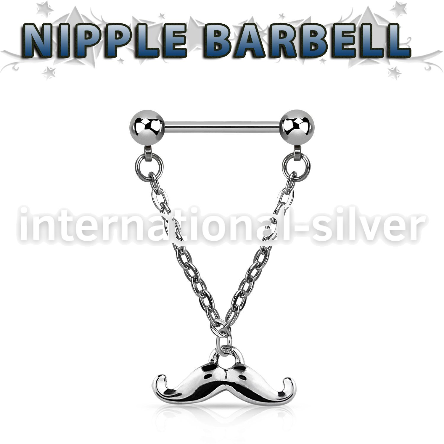 npdl37 straight barbells surgical steel 316l nipple