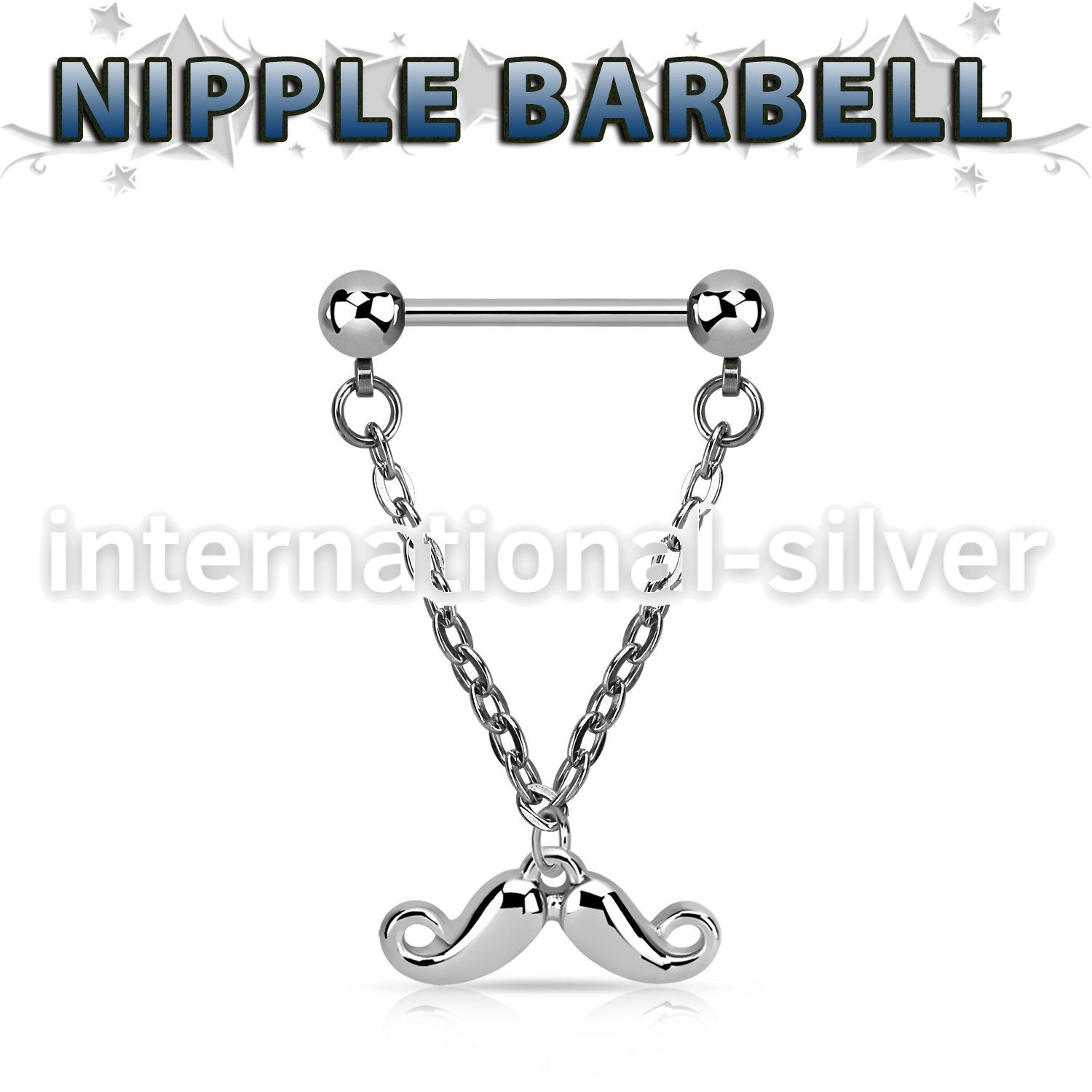 npdl38 straight barbells surgical steel 316l nipple