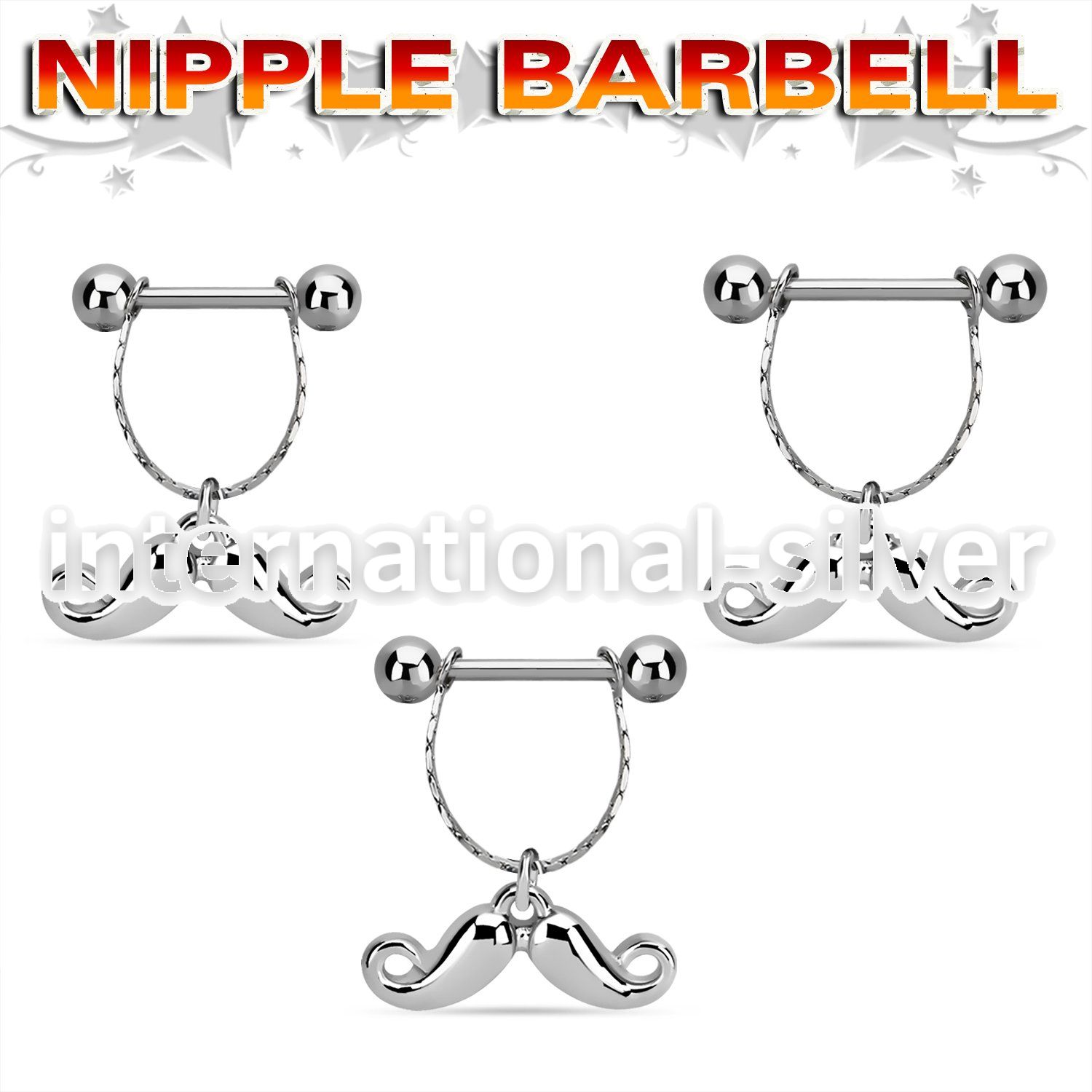 npdl41 straight barbells surgical steel 316l nipple