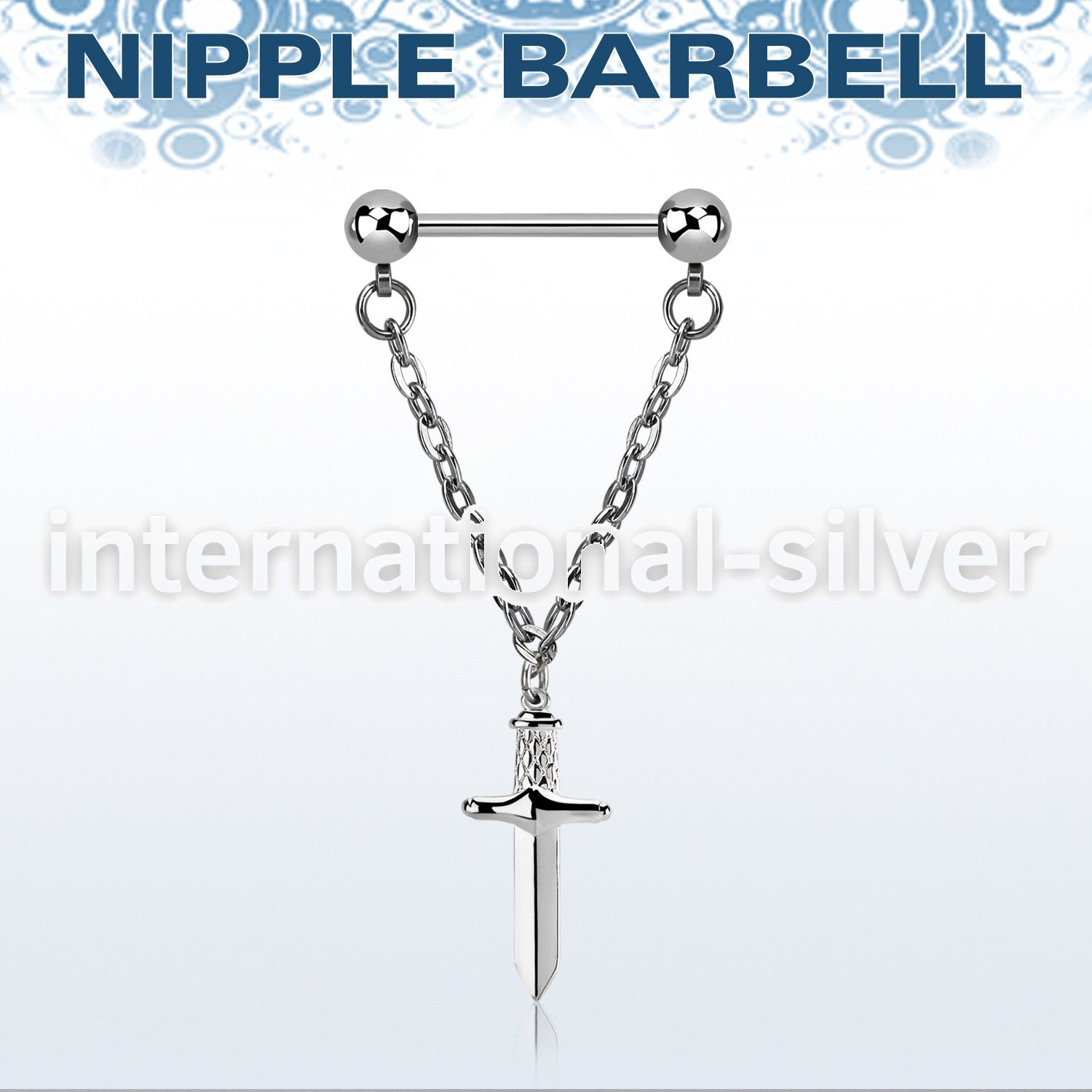 npdl48 surgical steel barbells nipple piercing