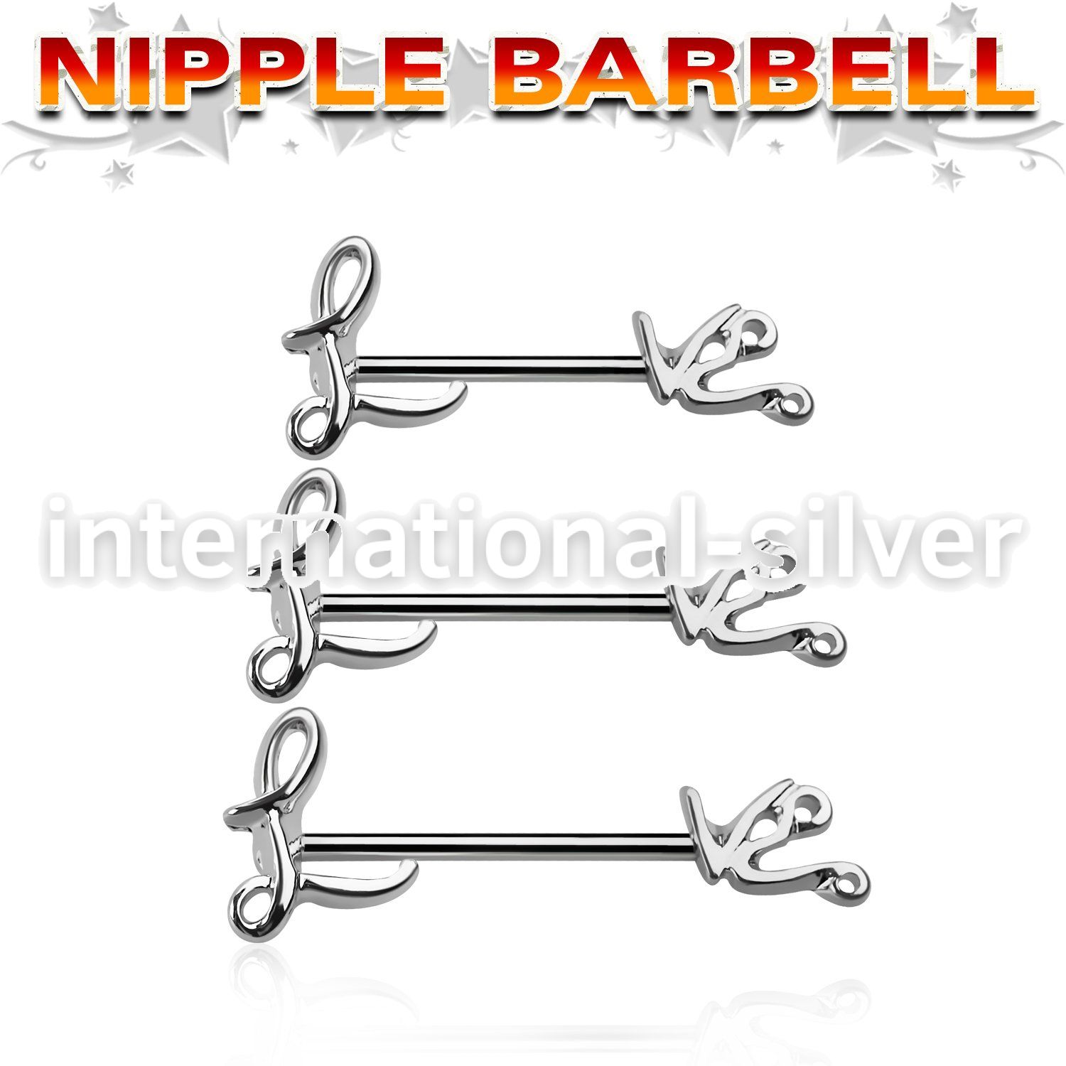 npsh18 straight barbells surgical steel 316l nipple