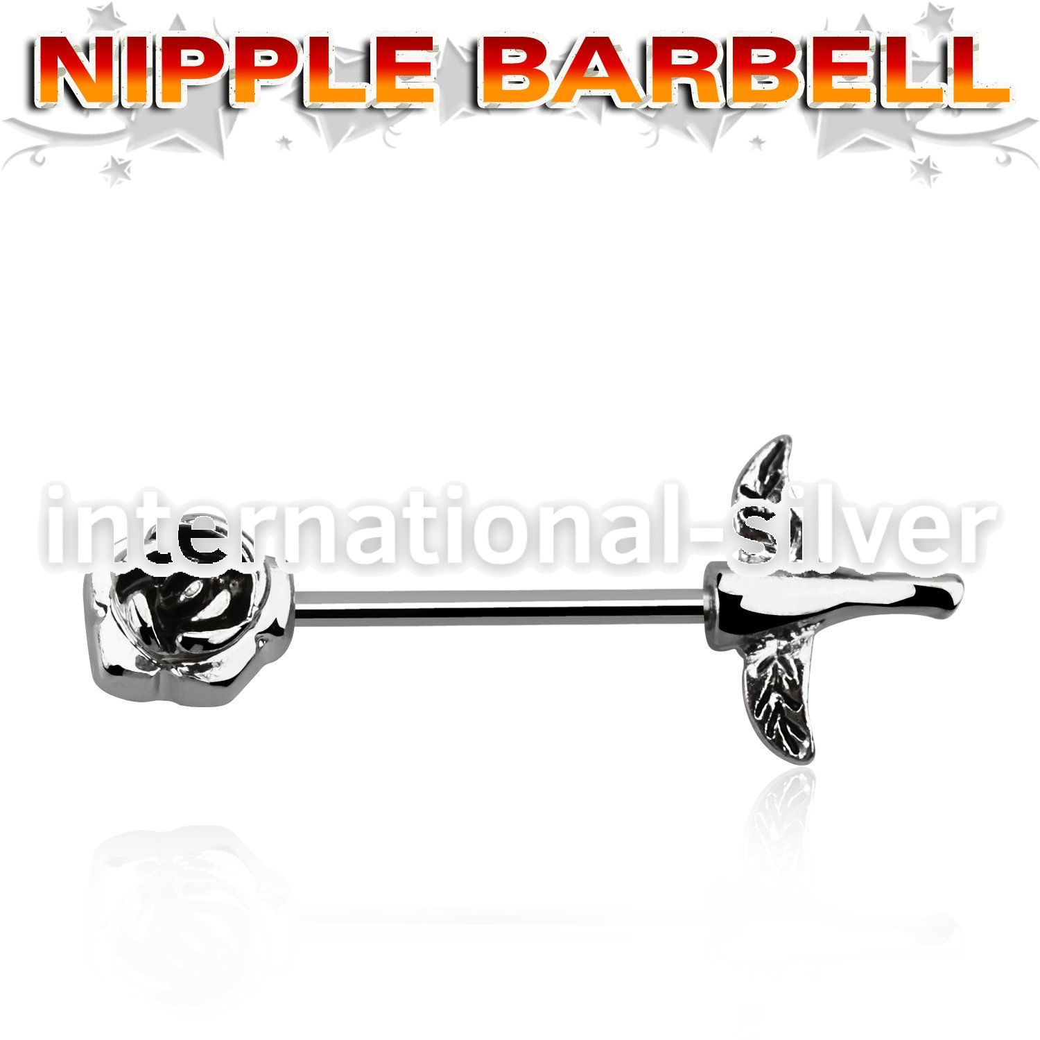 npsh2 straight barbells surgical steel 316l nipple