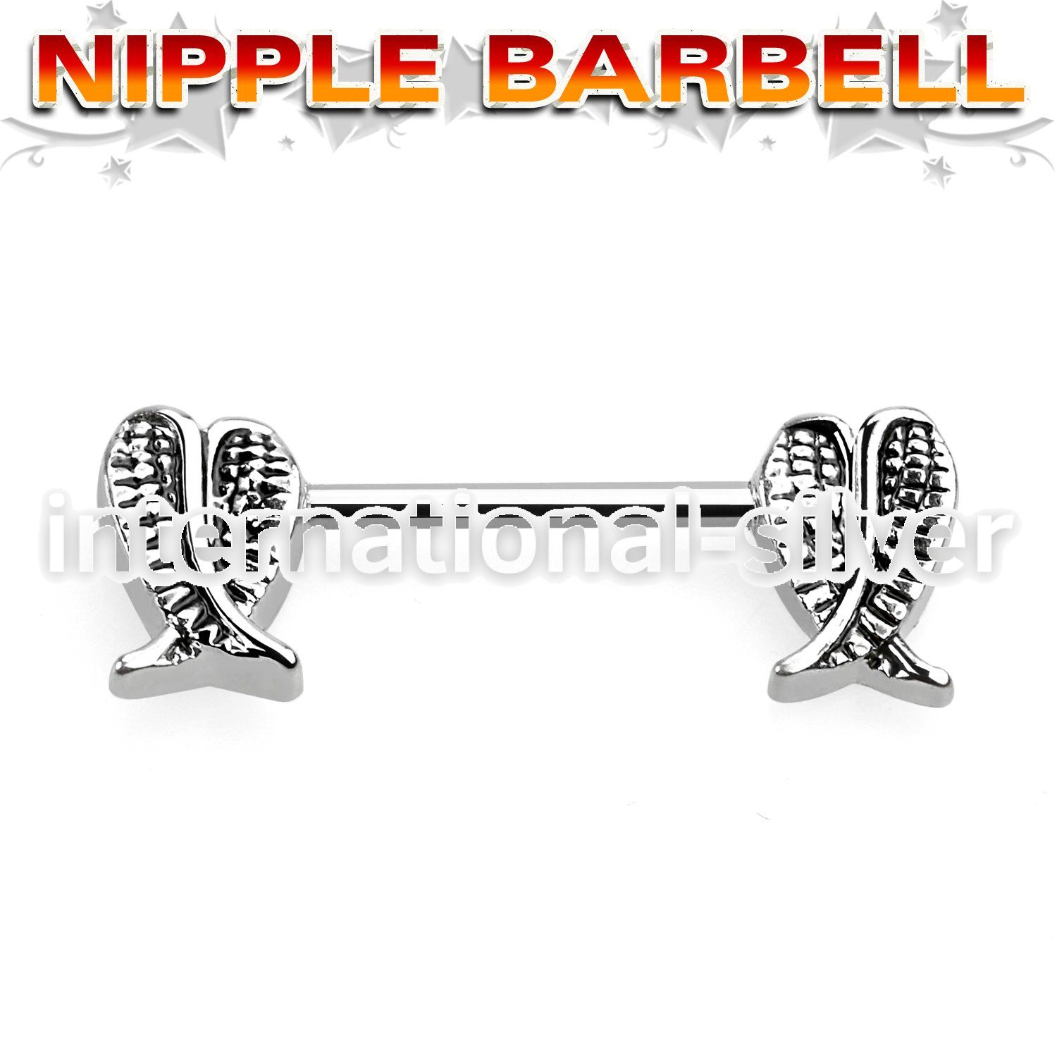 npsh4 straight barbells surgical steel 316l nipple