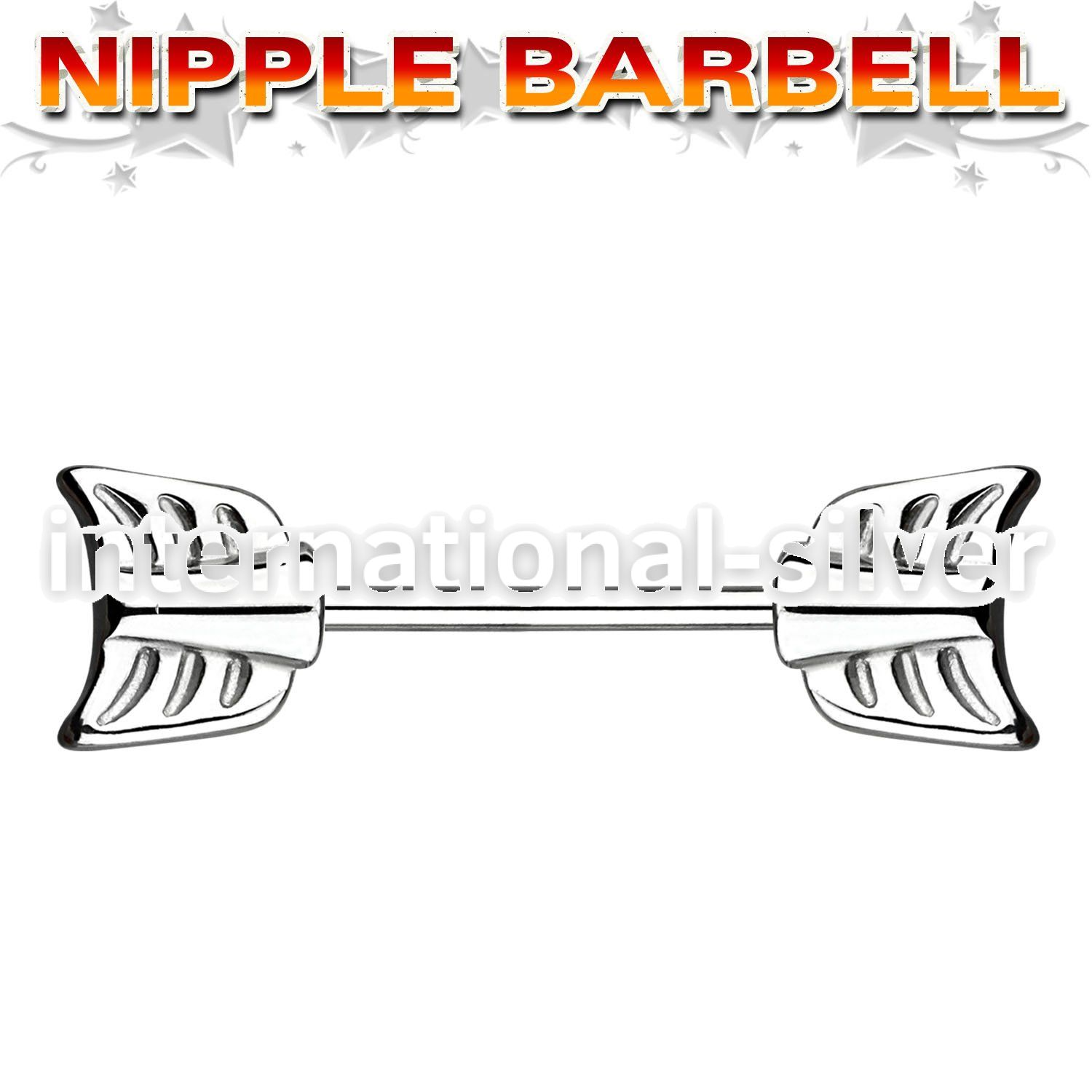 npsh7 straight barbells surgical steel 316l nipple