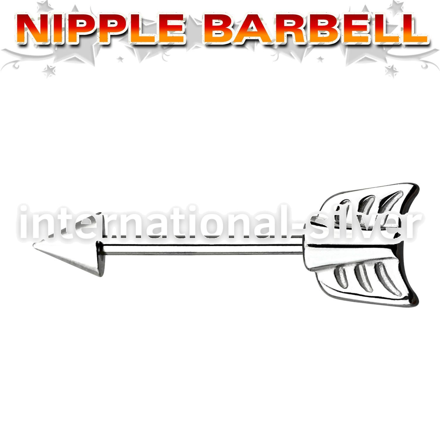 npsh8 straight barbells surgical steel 316l nipple
