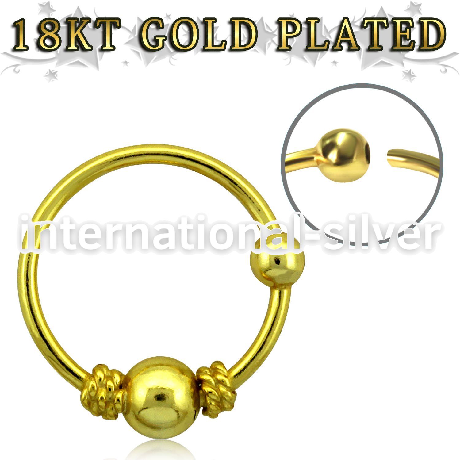 nr17rg nose hoop silver 925 nose