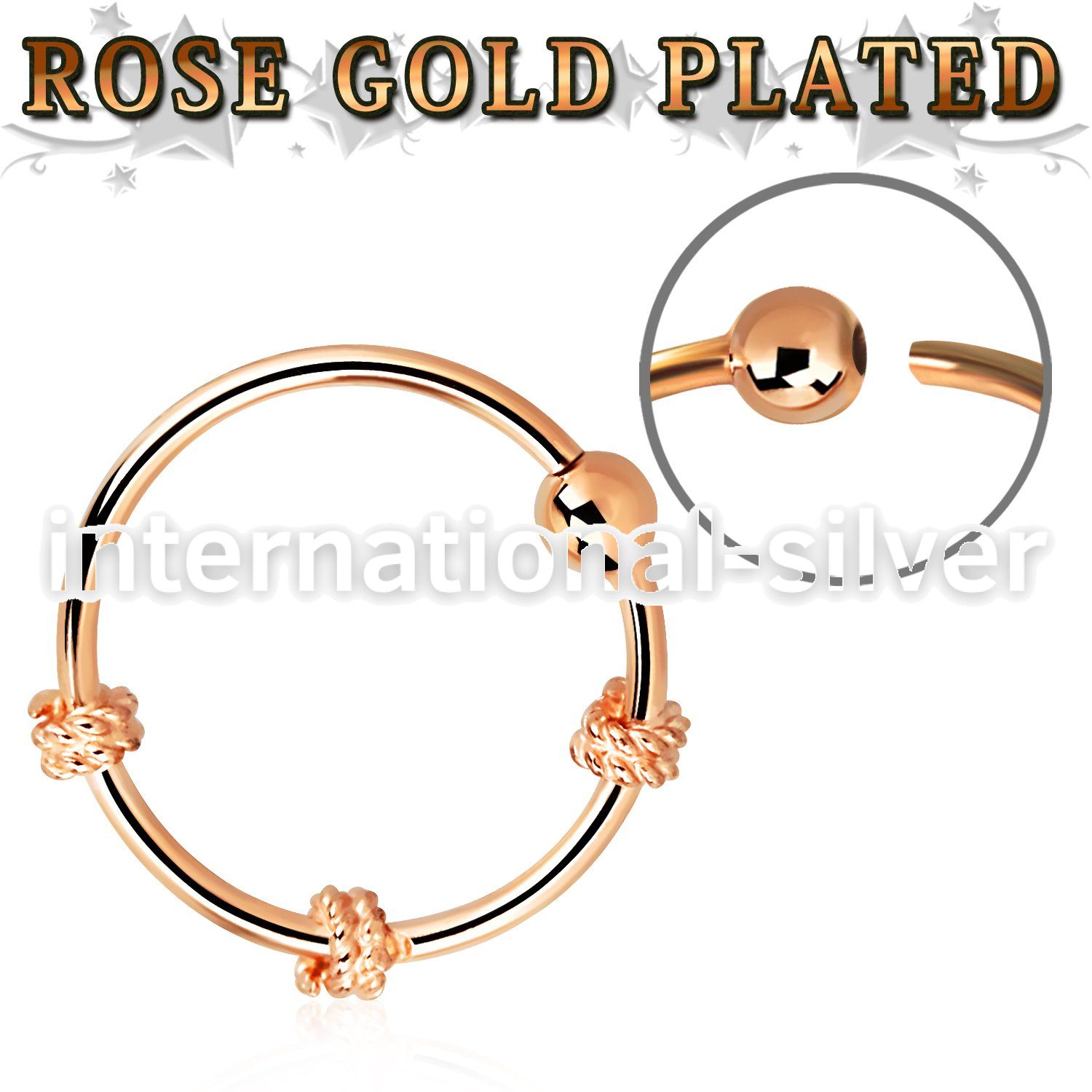 nr27rs nose hoop silver 925 nose