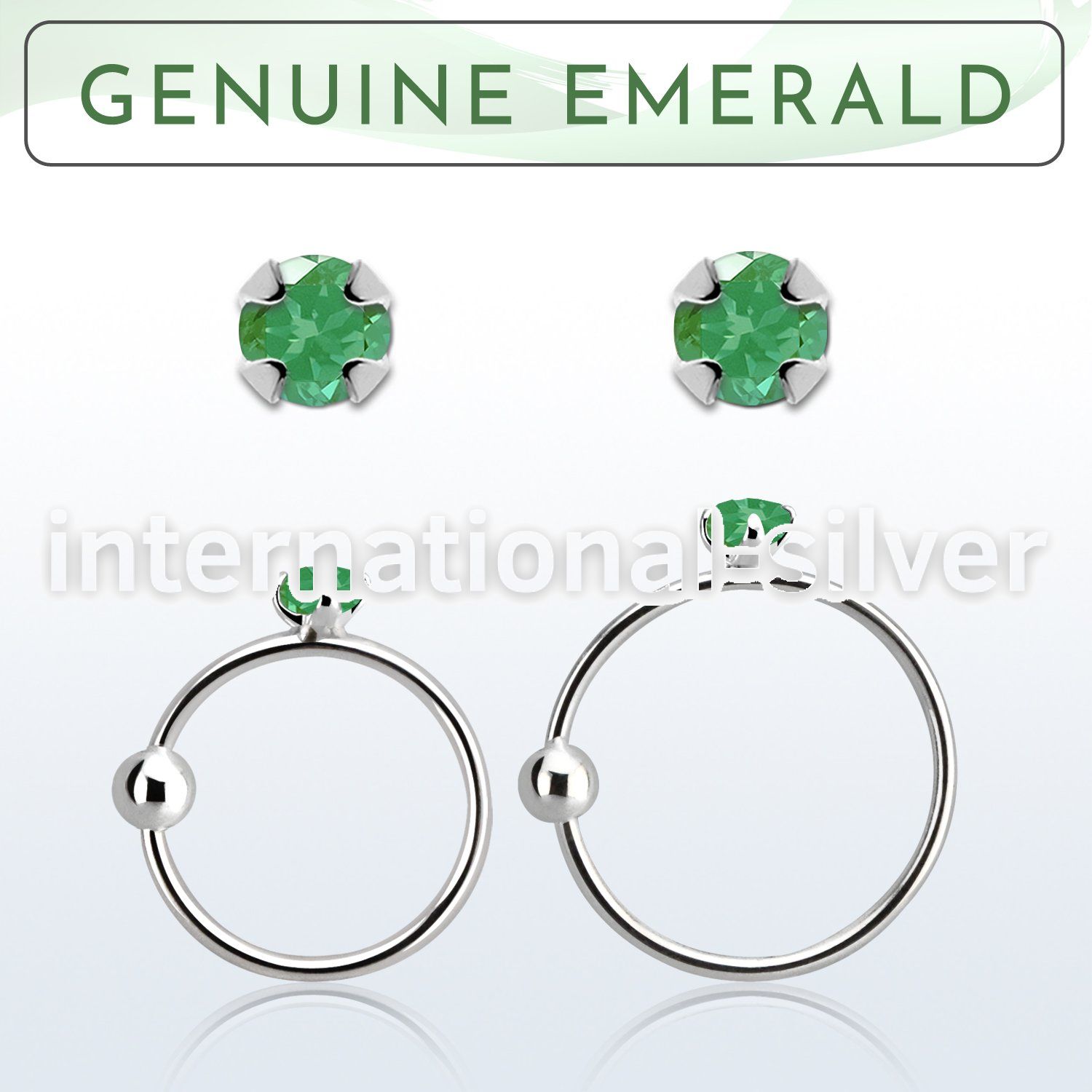 nrge10 nose hoop silver 925 nose