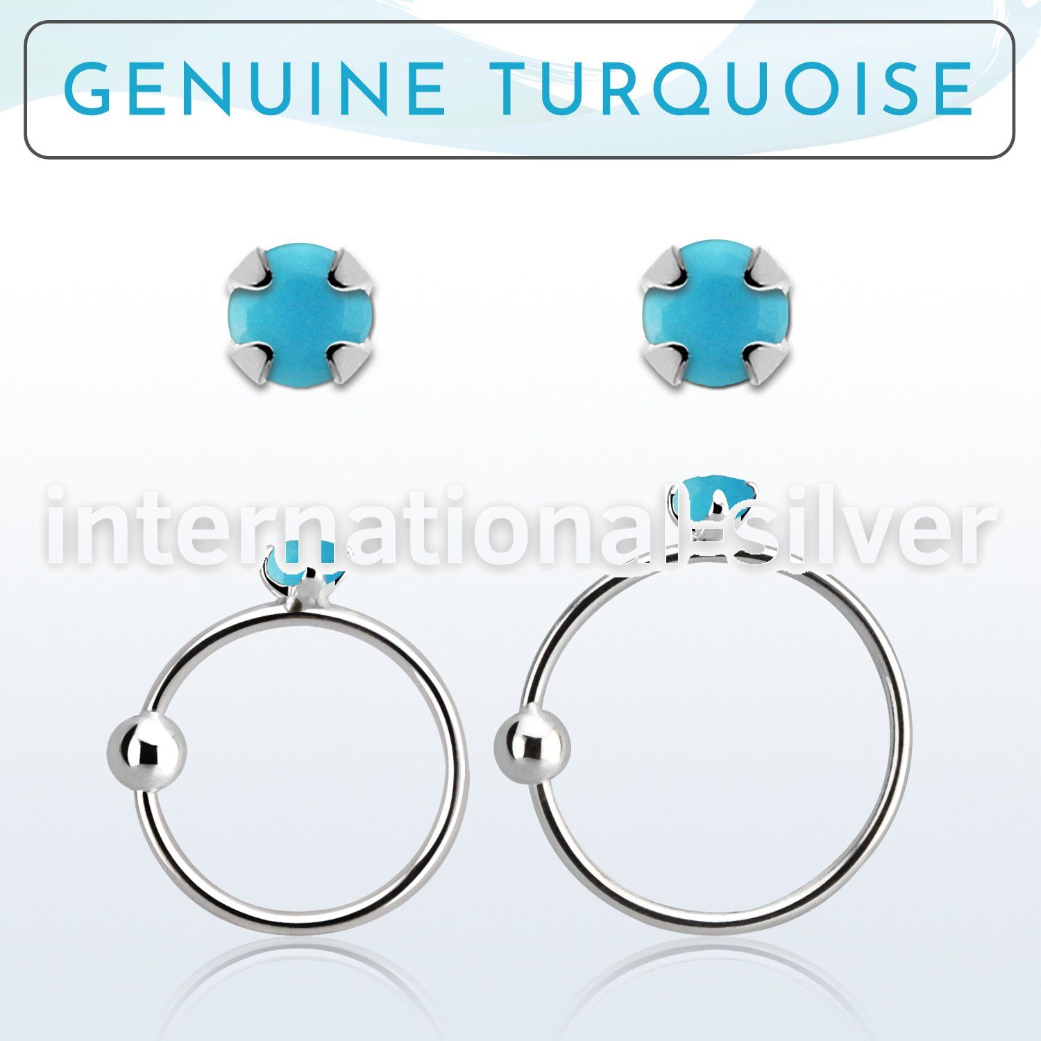 nrge7 nose hoop silver 925 nose