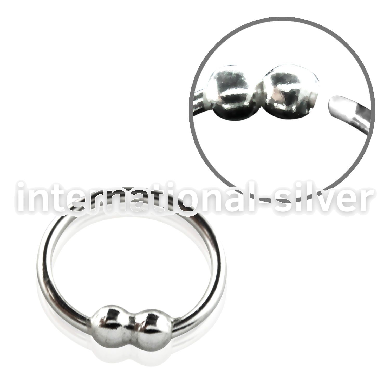 nrs33 nose hoop silver 925 nose