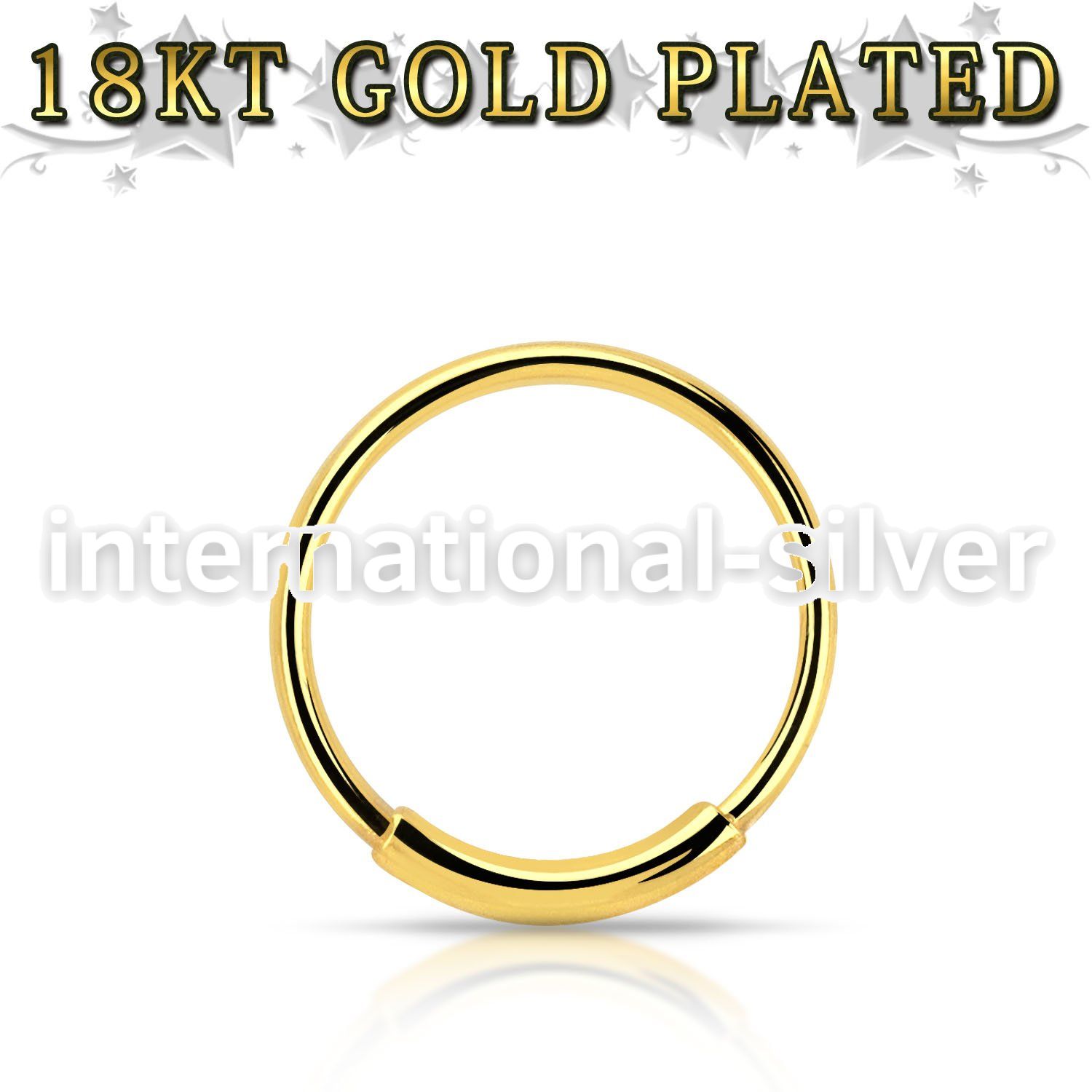 ns02rg nose hoop silver 925 nose