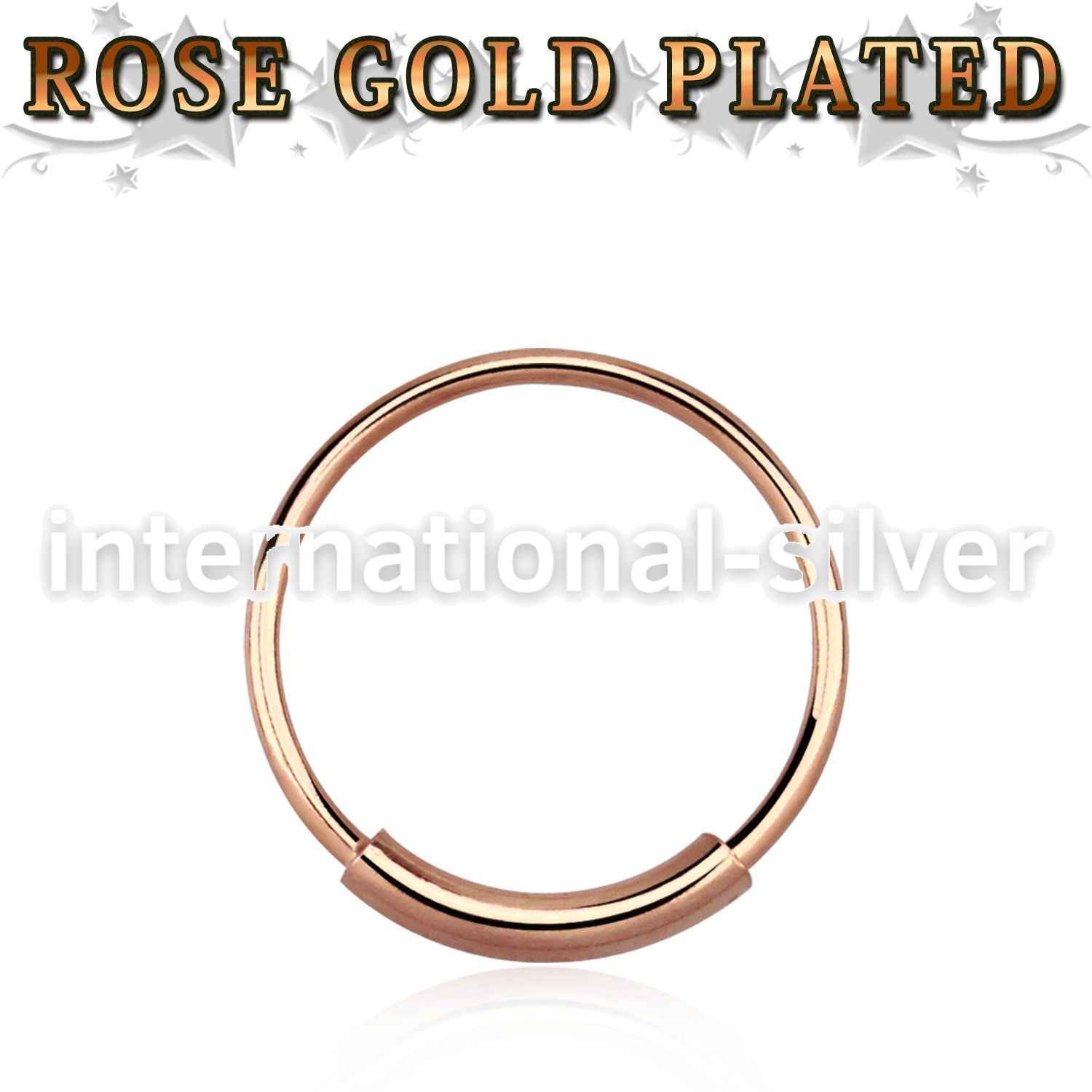 ns02rs nose hoop silver 925 nose