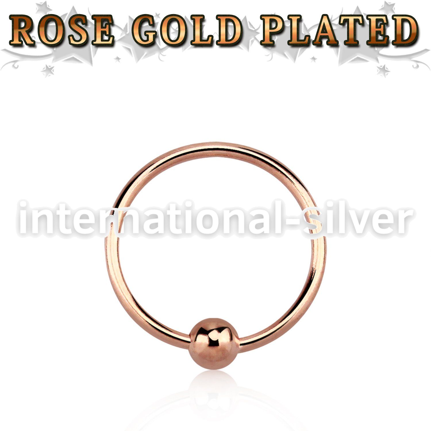 ns05rs nose hoop silver 925 nose