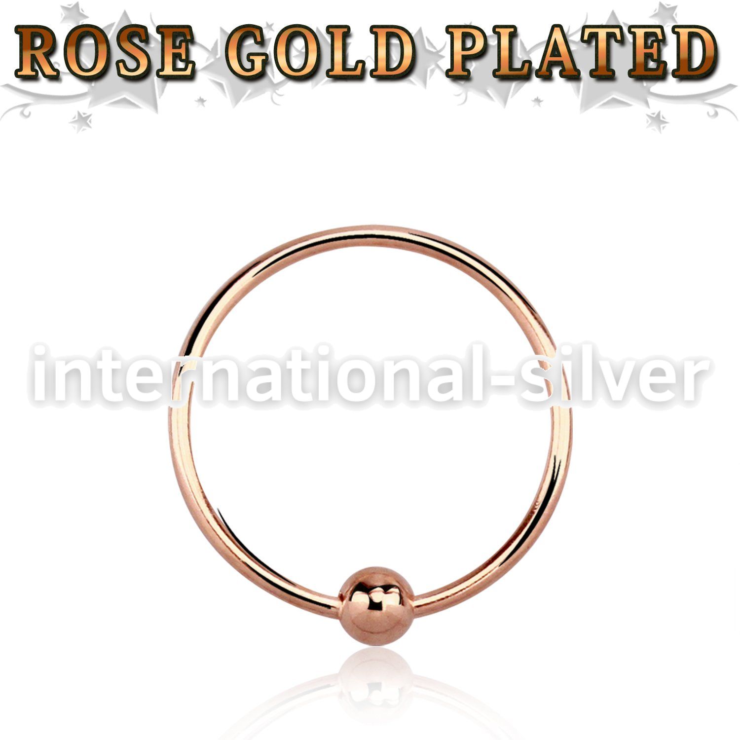 ns06rs nose hoop silver 925 nose