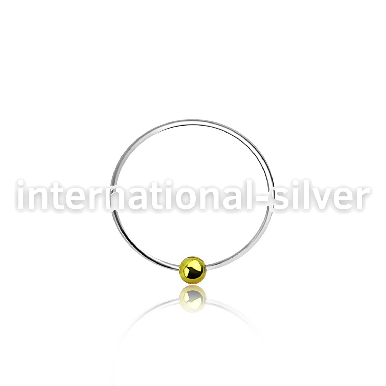 ns07gb nose hoop silver 925 nose