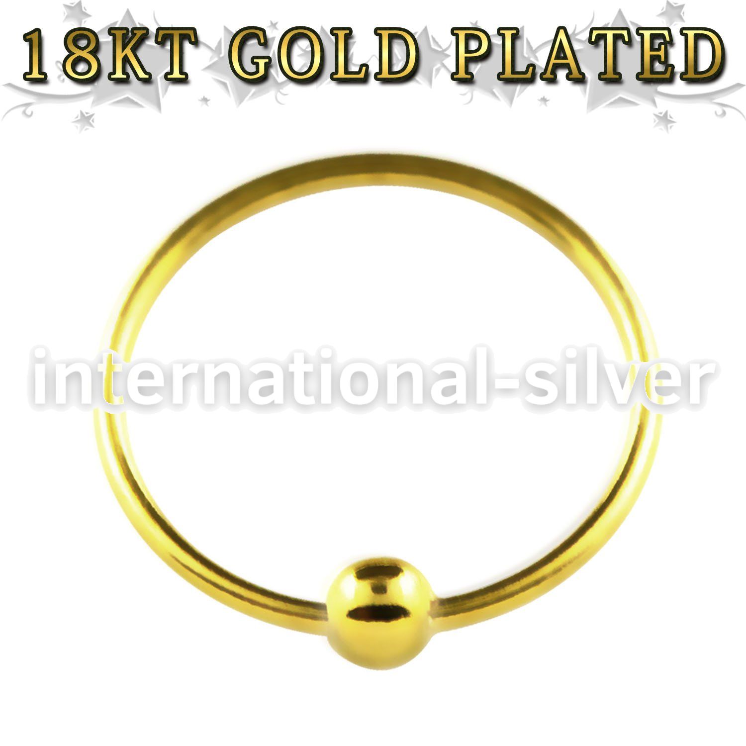 ns07rg nose hoop silver 925 nose