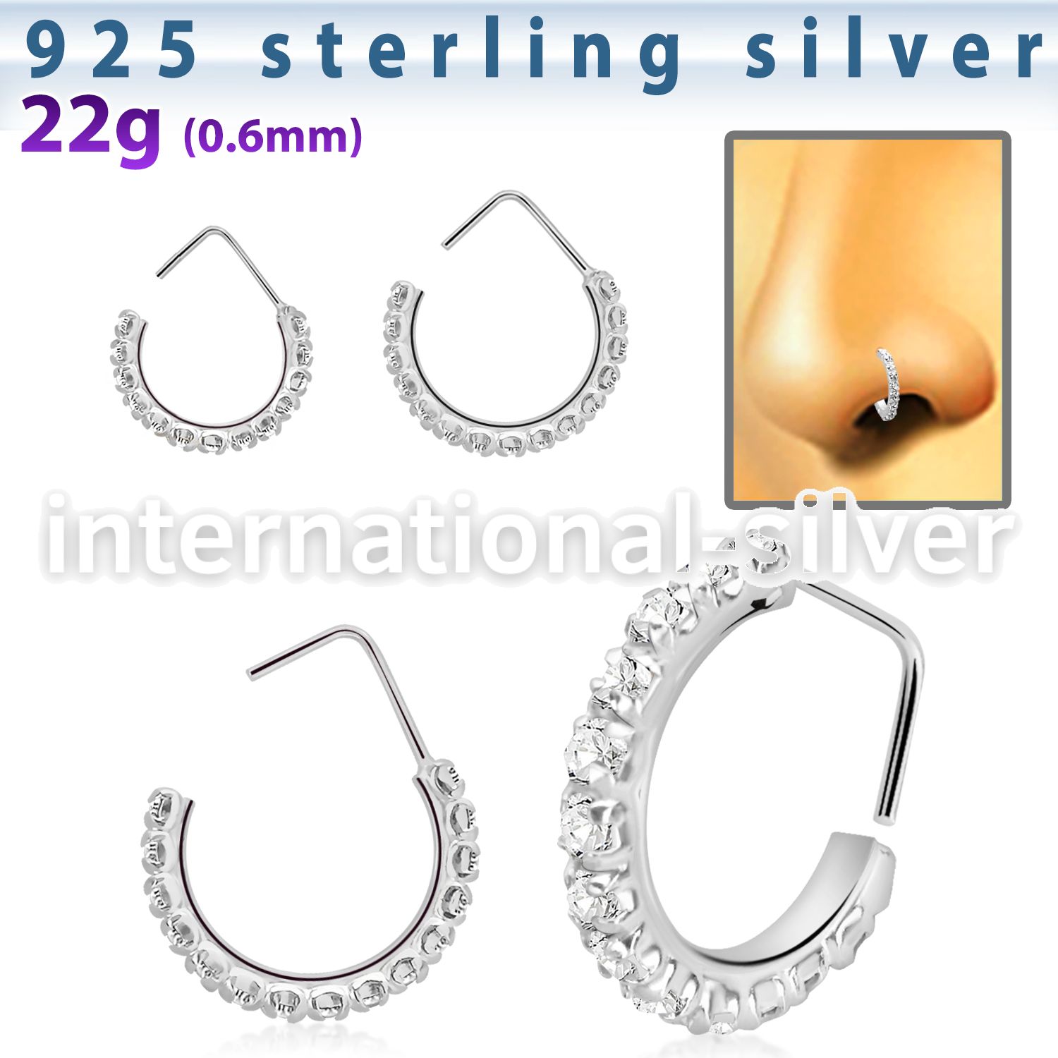 nscum 925 silver bend it yourself nose studs nose piercing